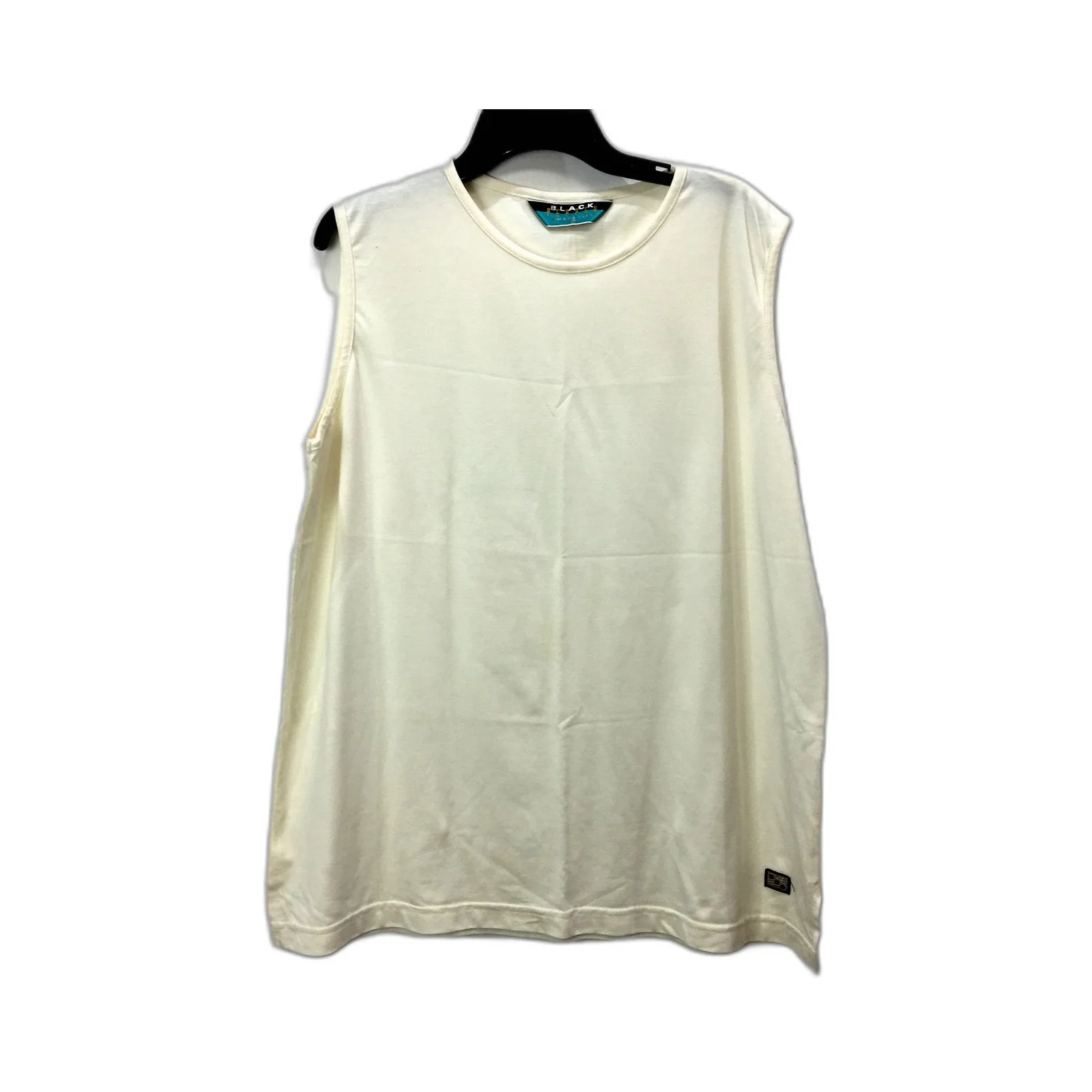 Black Pepper Womens Sleeveless Pullover Sweatshirt Comfortable Cream Size 16