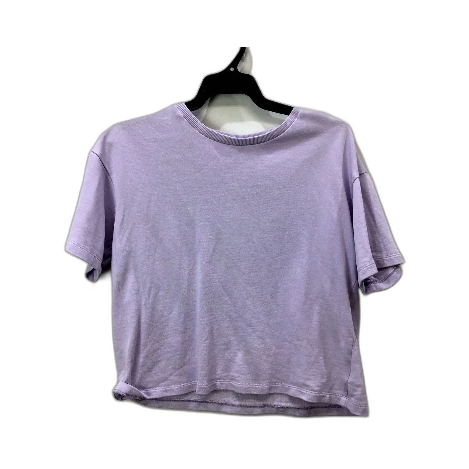 Seed Teen Womens Cropped Lavender Tee Shirt Soft Comfortable Cotton Size 14 - Image 2