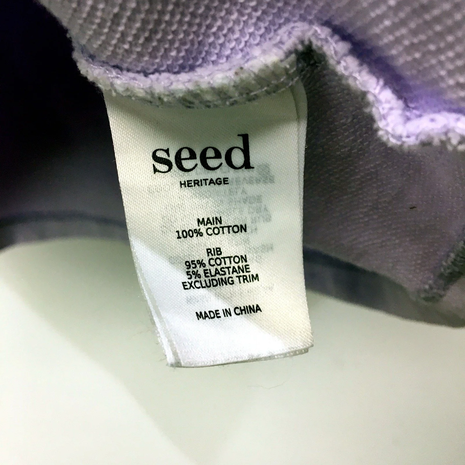 Seed Teen Womens Cropped Lavender Tee Shirt Soft Comfortable Cotton Size 14 - Image 4