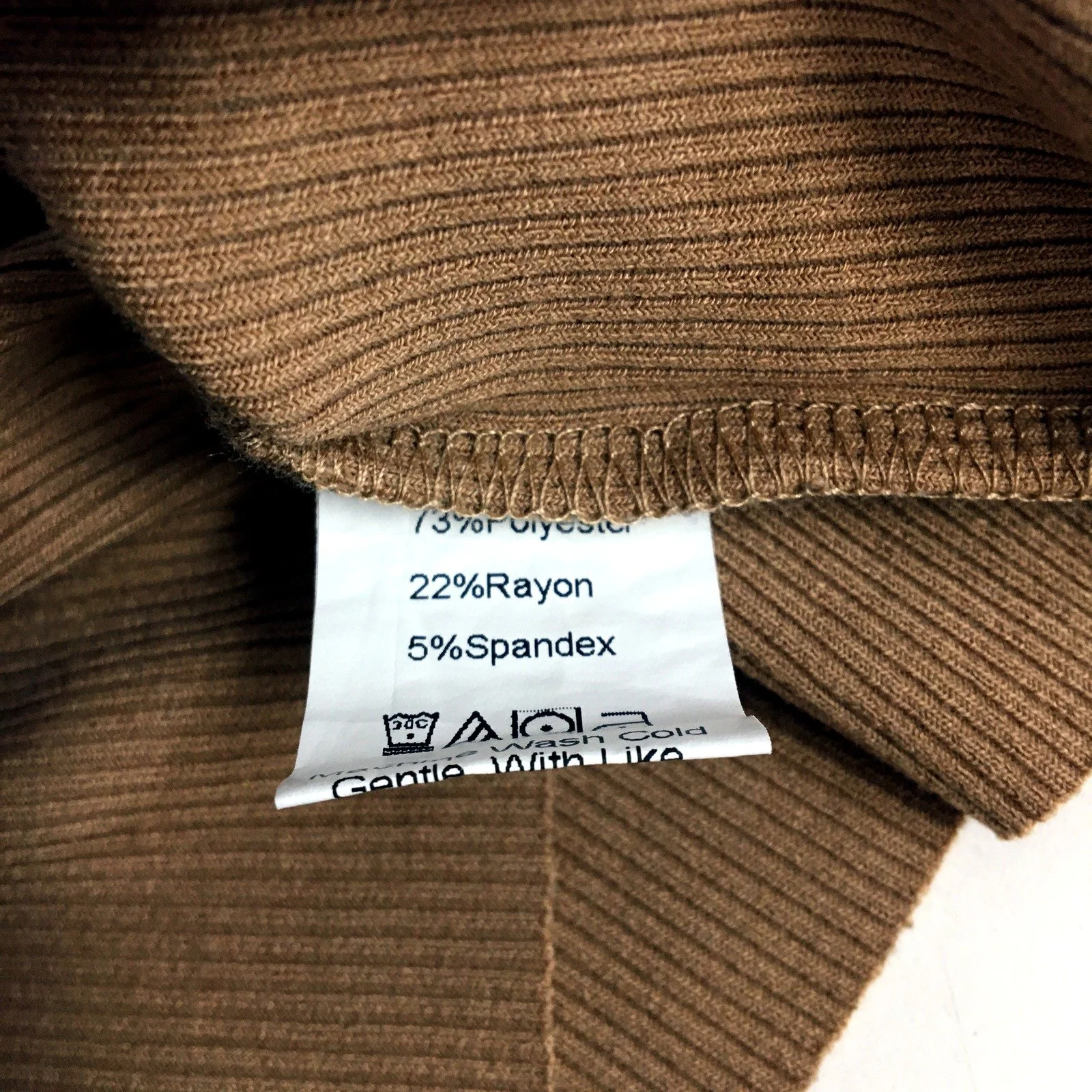 Princess Polly Ribbed Crop Top in Brown, Womens Size 16 NEW - Image 4