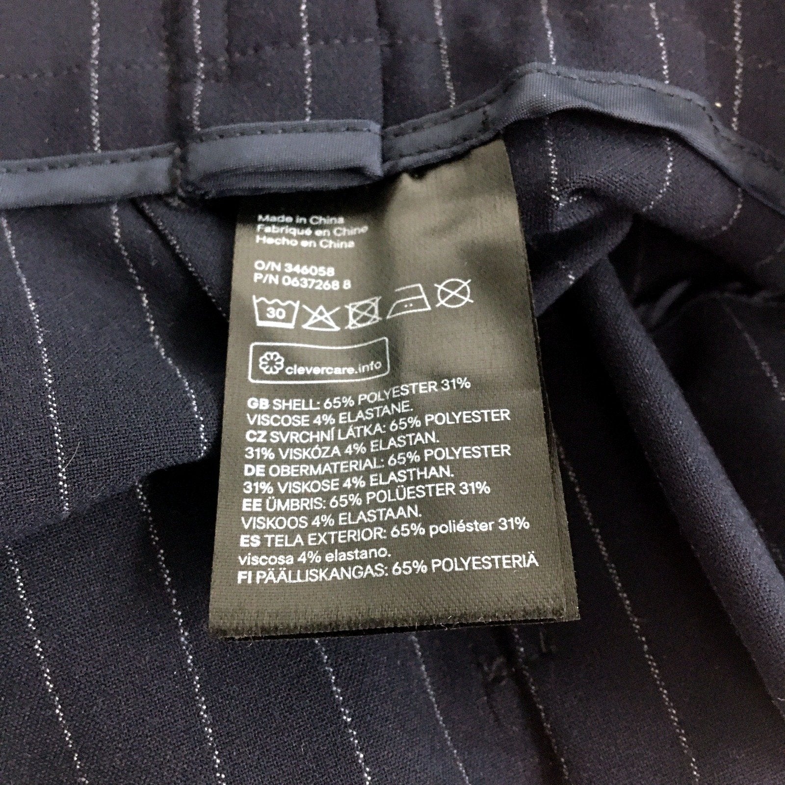 H&M Womens Navy Blue Pleated Skirt with Elastic Waist, Size 10 - Image 6