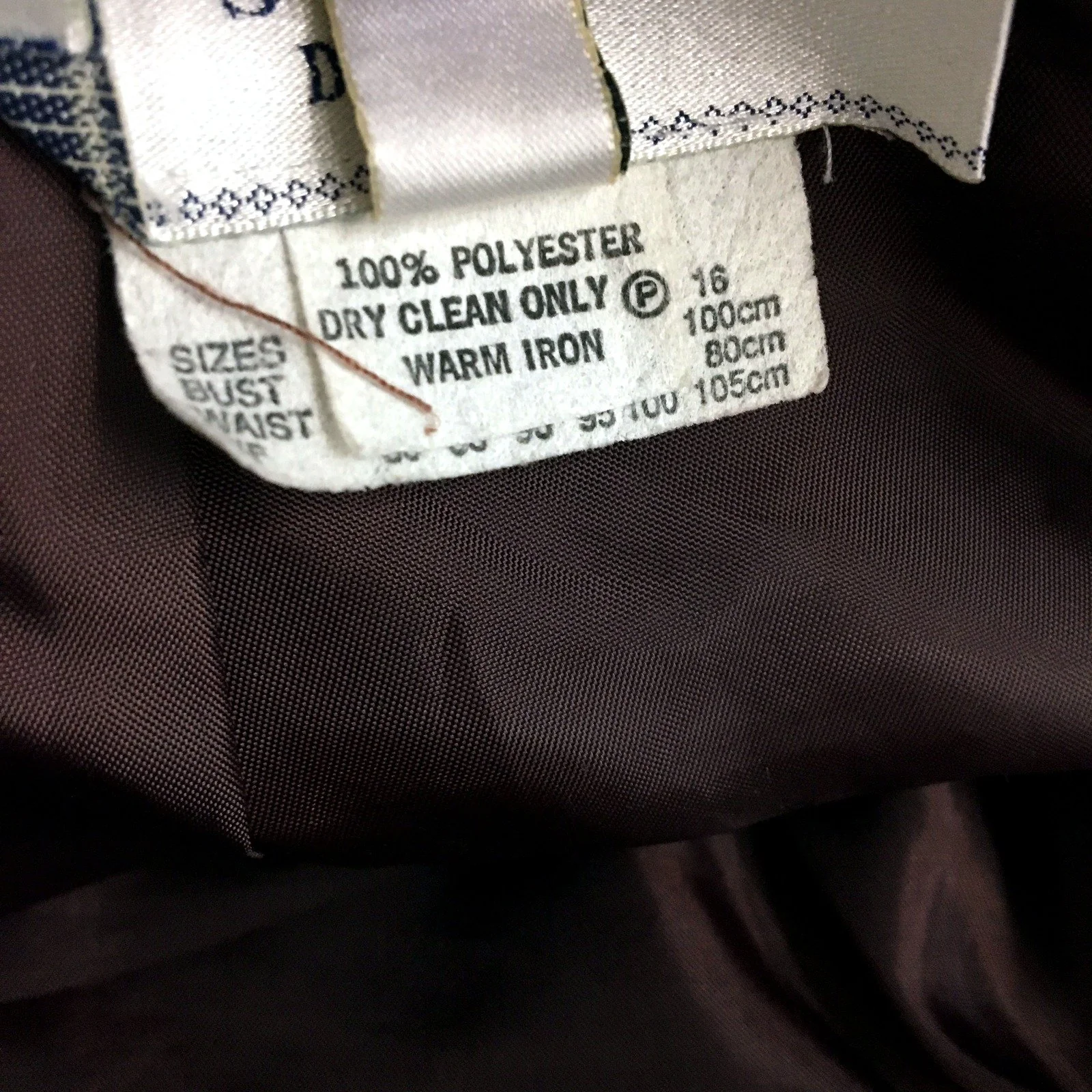 Womens Solo Designs Brown Polyester Pencil Skirt for Size 14 - Image 3
