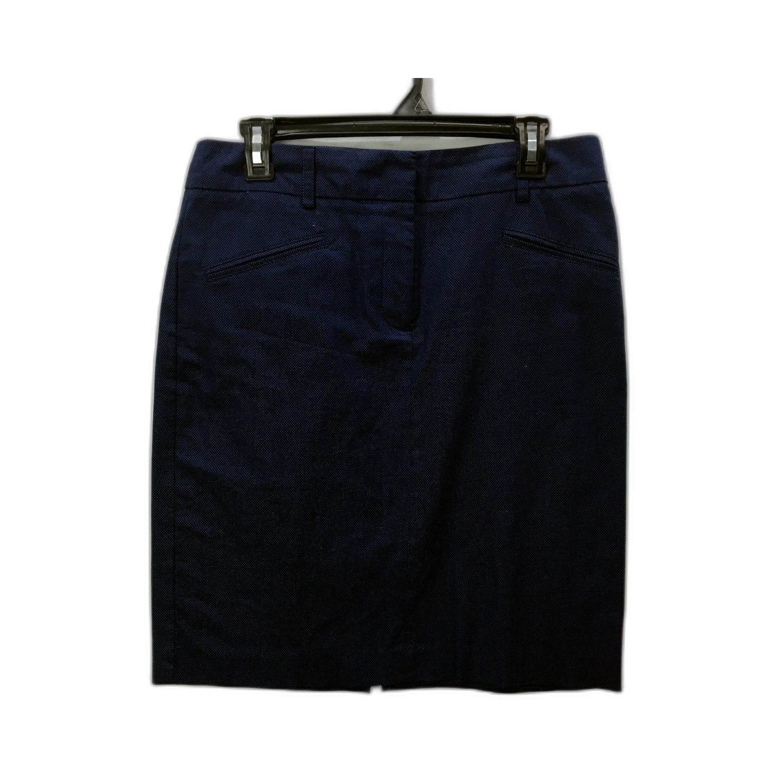 Navy Blue Polka Dot Pencil Skirt by Jacqui E, Womens Size 10 NEW - Image 2