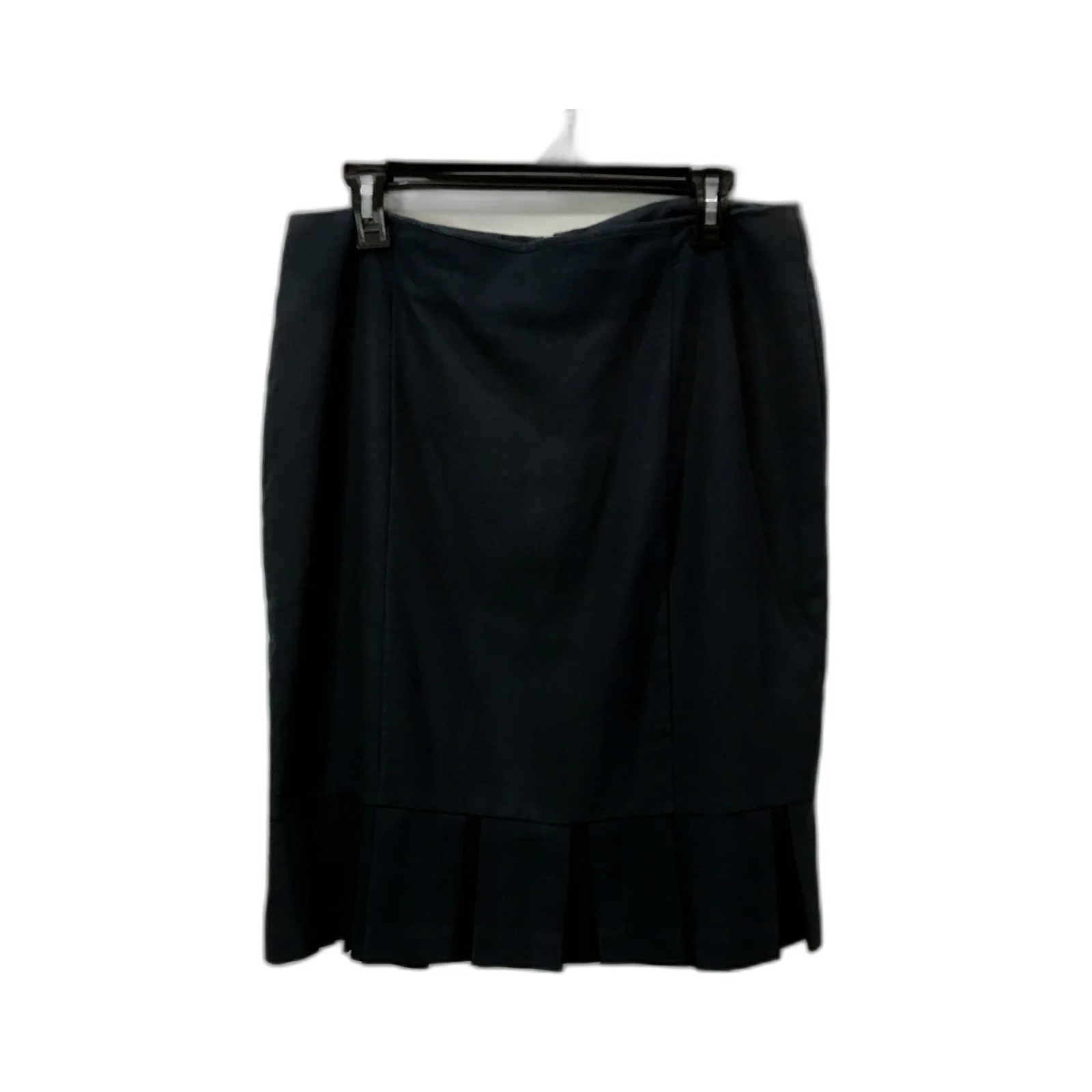 Jacquie Womens Pleated Skirt Elegant Versatile Comfortable Black Attire Size 12
