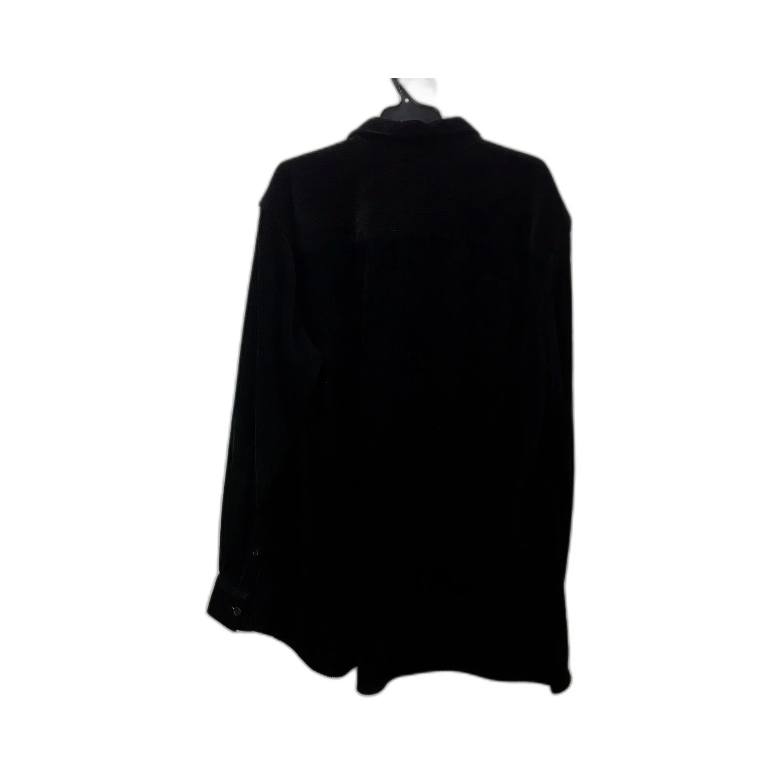 Johnny Bigg Mens Button down, Corduroy Comfortable Cotton Blend Black Size 3XL - Image 2