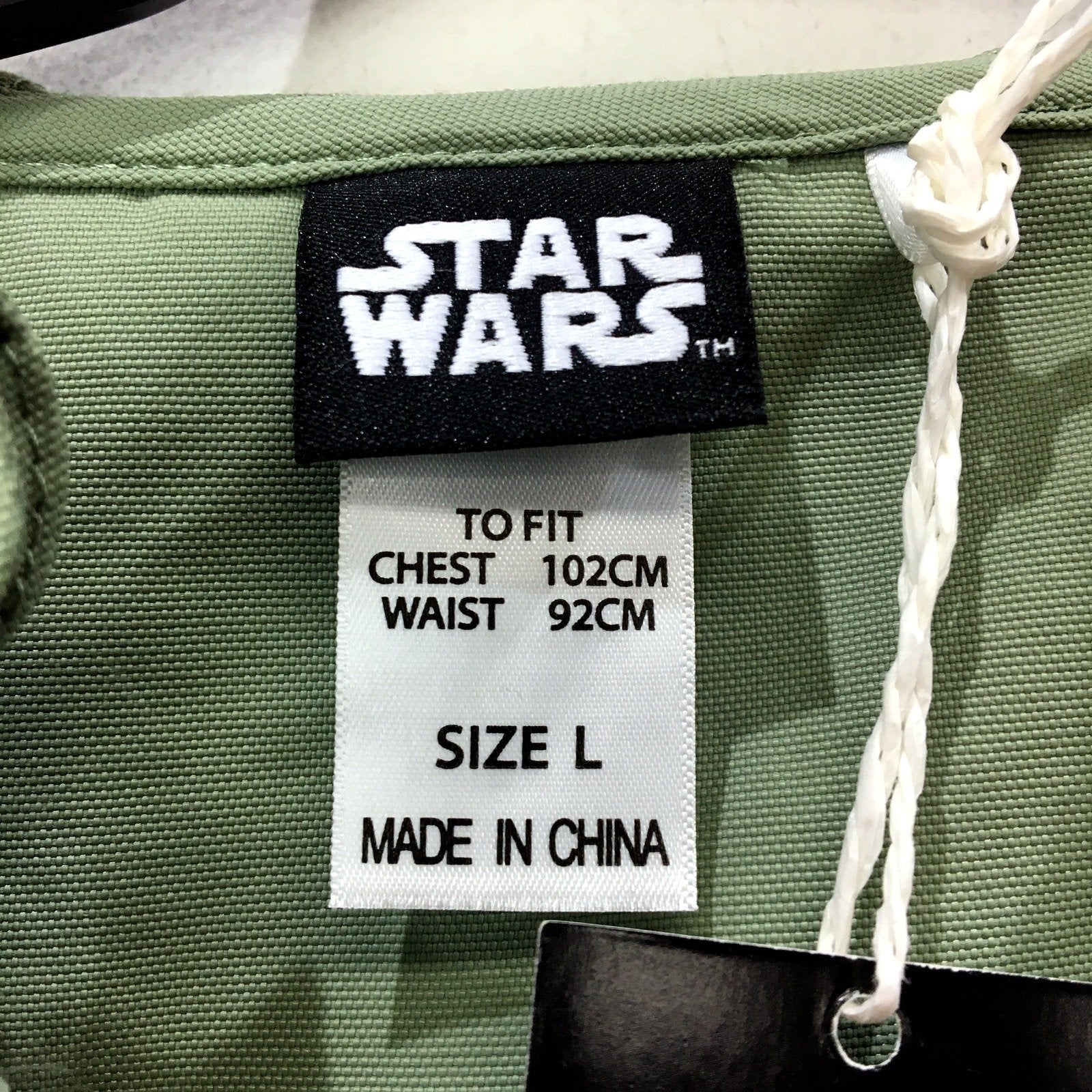 Star Wars Mens Lightweight Hooded Jacket in Olive Green & Black, Size L NEW - Image 4