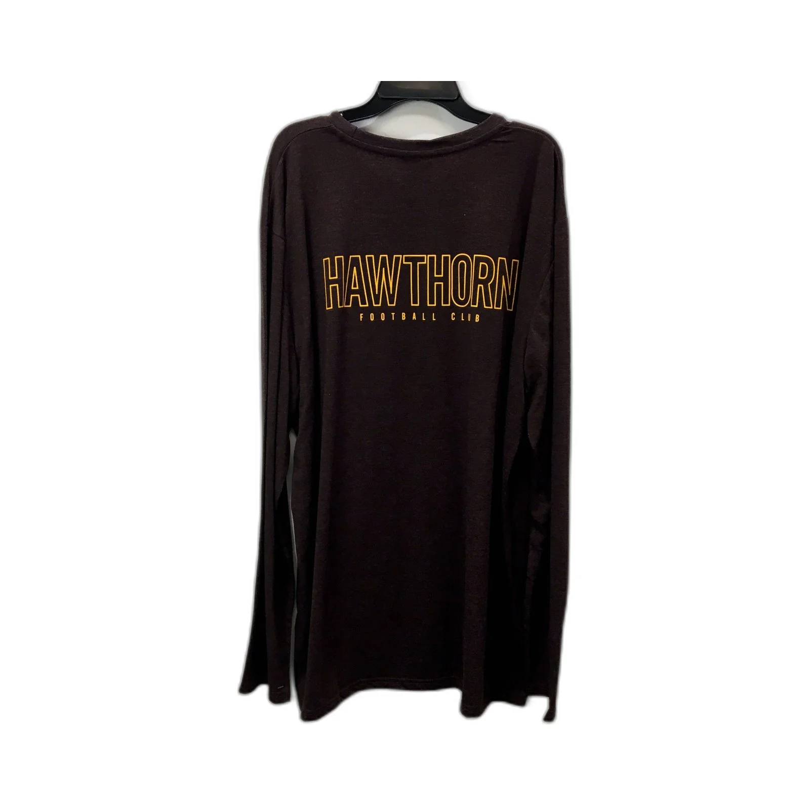 Hawthorn Football Club Mens Pullover Sweatshirt in Black 2XL Size NEW - Image 2