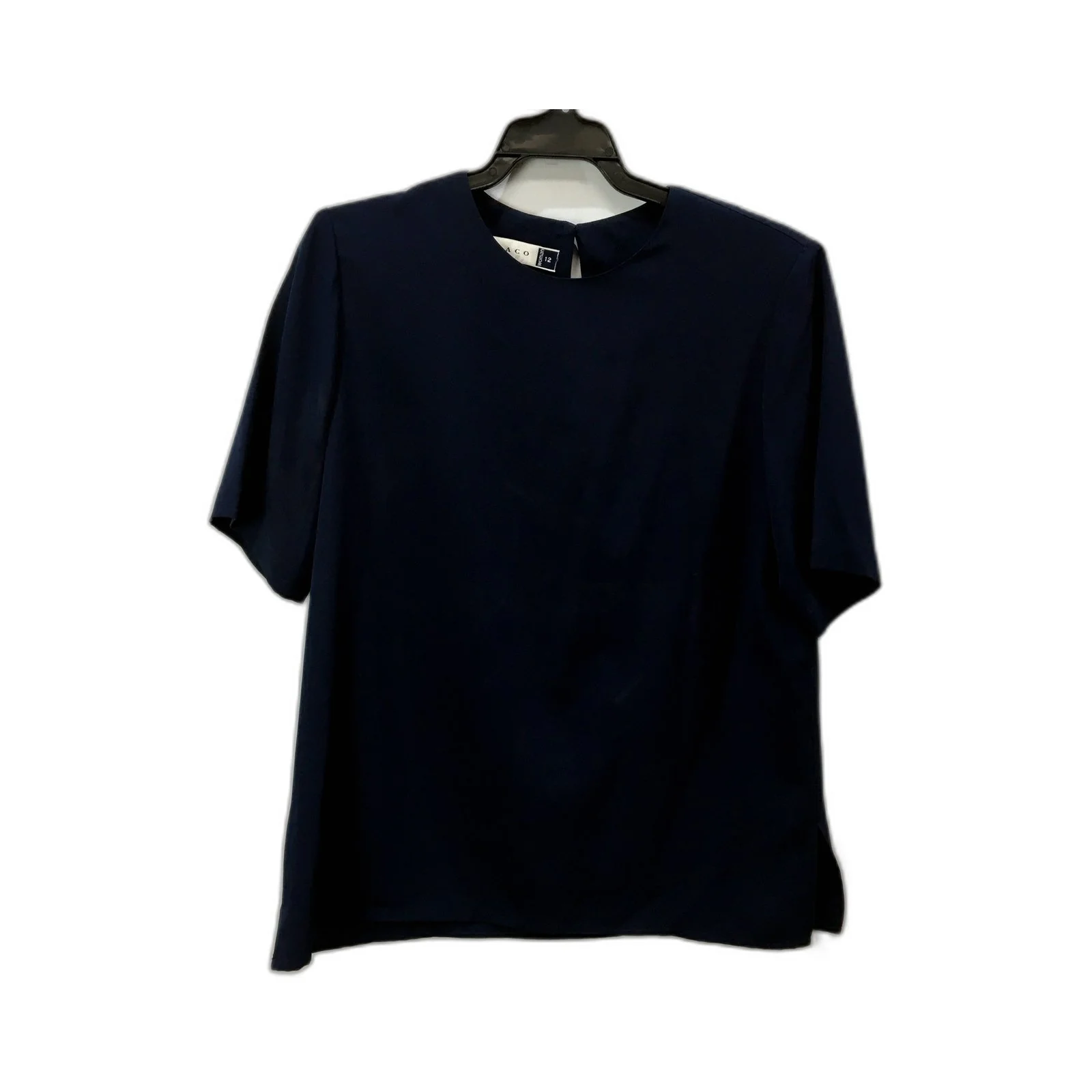 Pelaco Womens Navy Blue Dress Shirt Comfortable Soft Fit Size 12