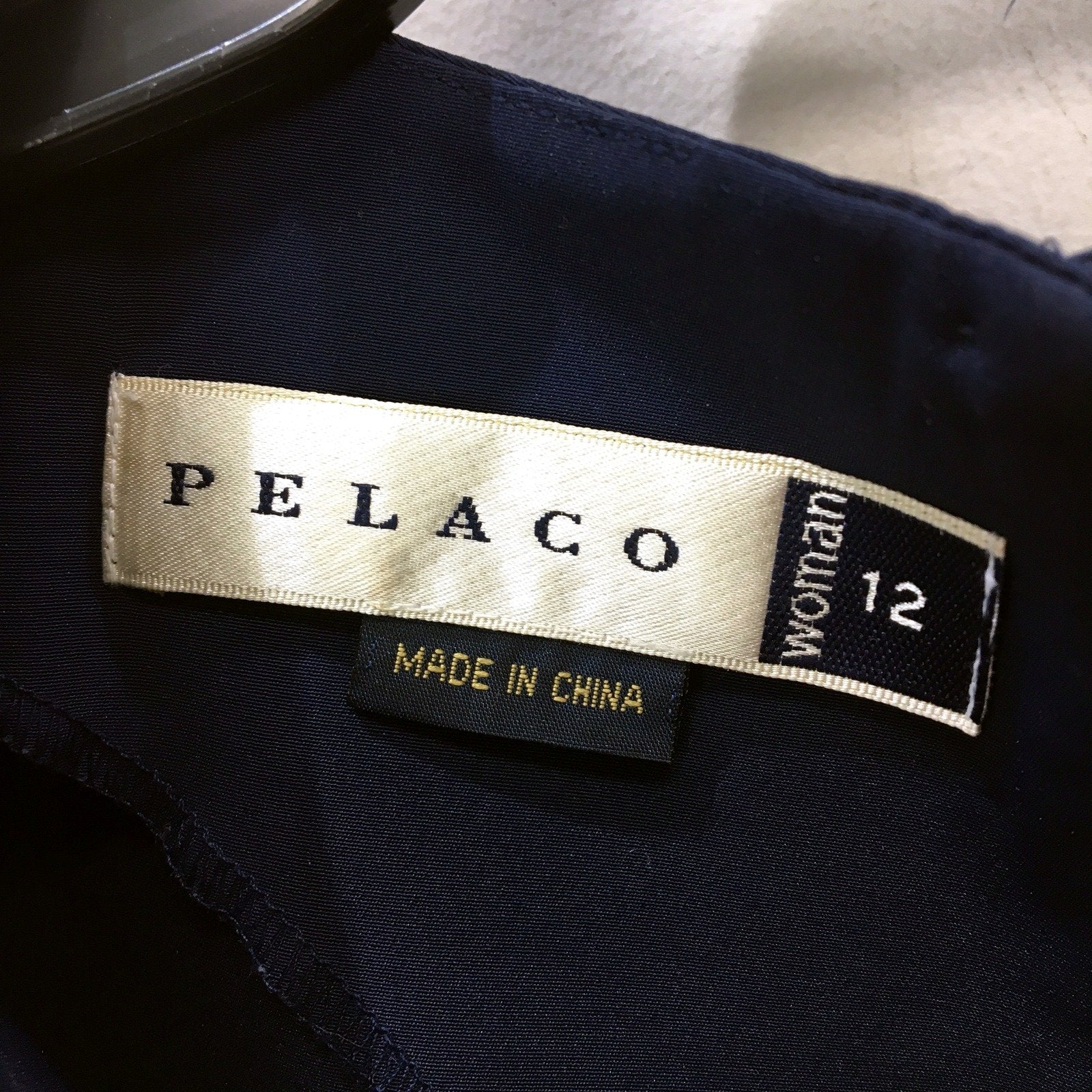 Pelaco Womens Navy Blue Dress Shirt Comfortable Soft Fit Size 12 - Image 5