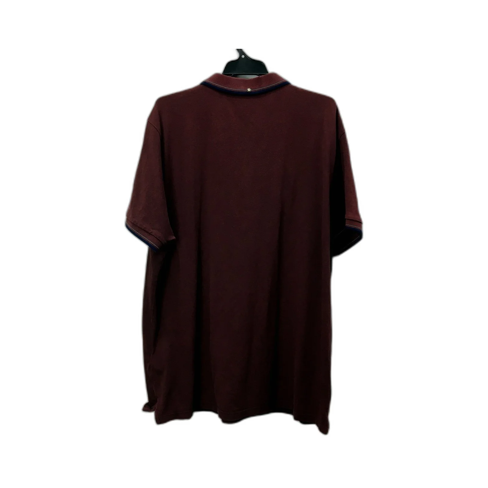Ben Sherman Mens Organic Cotton Burgundy Polo Shirt in XXL Size - Image 2