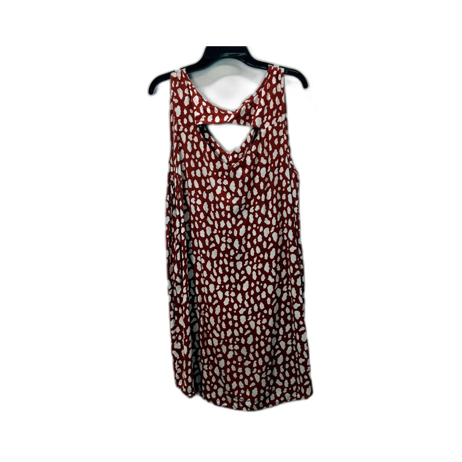 Ed.it.ed Womens Sleeveless Polka Dot Viscose Dress Red and White Size 10 - Image 2