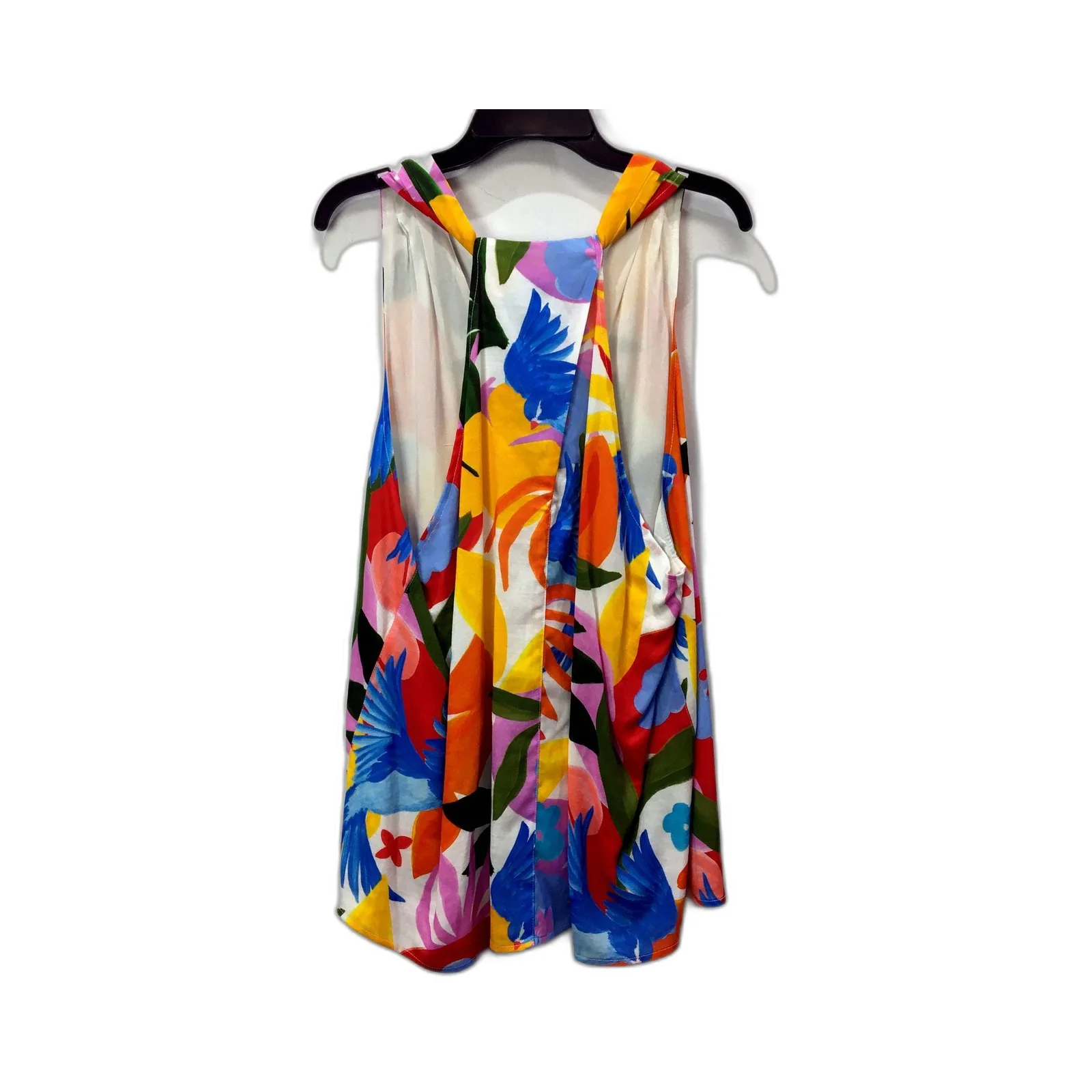 Womens Jeanswest Floral Print Sleeveless Dress Shirt in Multicolor Size 16 NEW - Image 2
