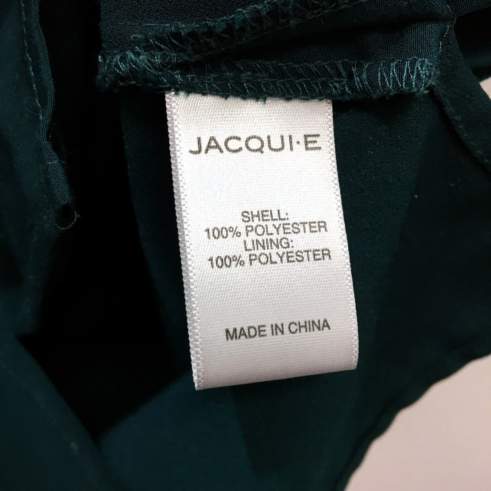 Womens Jacqui E Sleeveless Polyester Blouse Top in Dark Green, Size 6 NEW - Image 3
