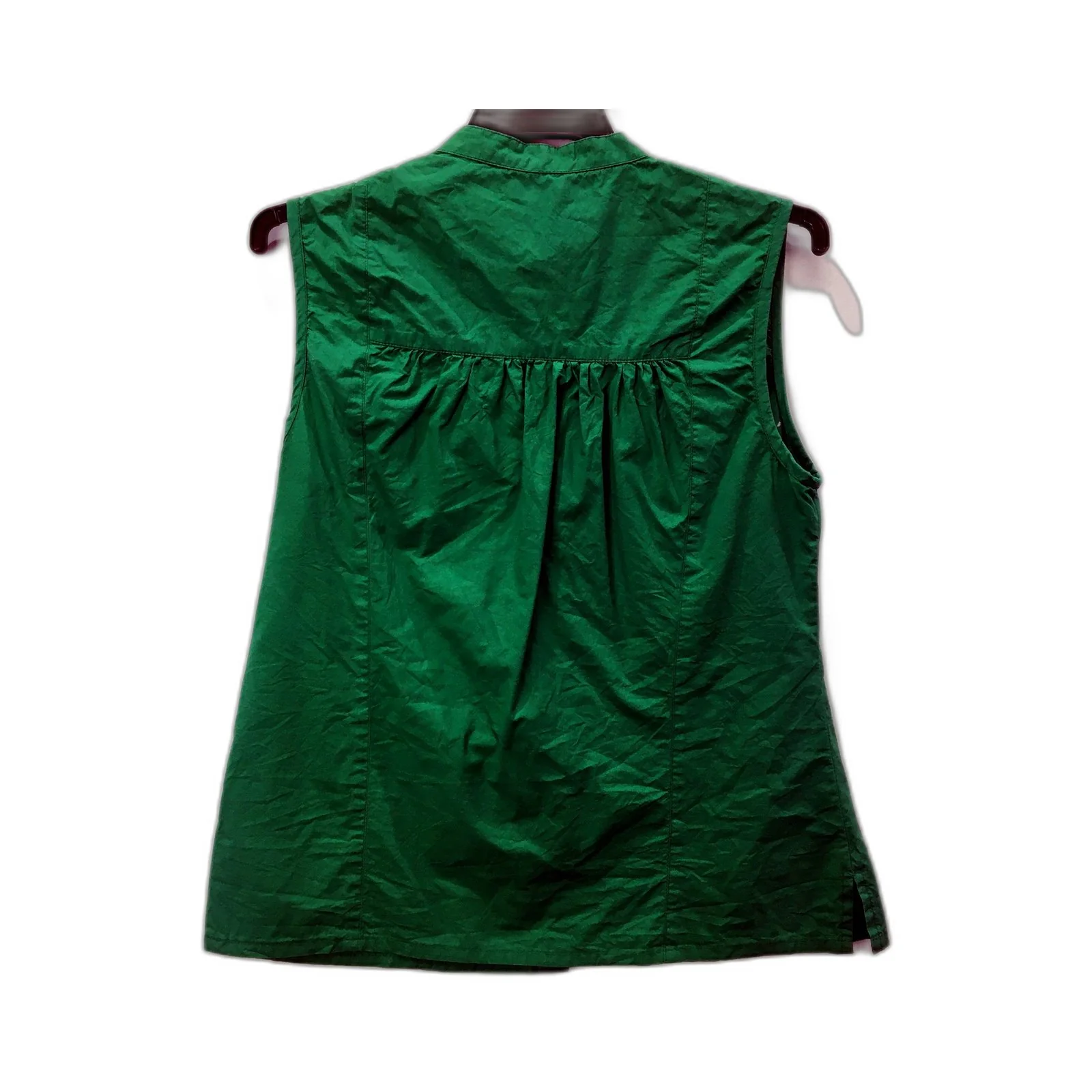 Ella & Sunday Womens Green Sleeveless shirt Cotton Comfortable Size 8 - Image 2