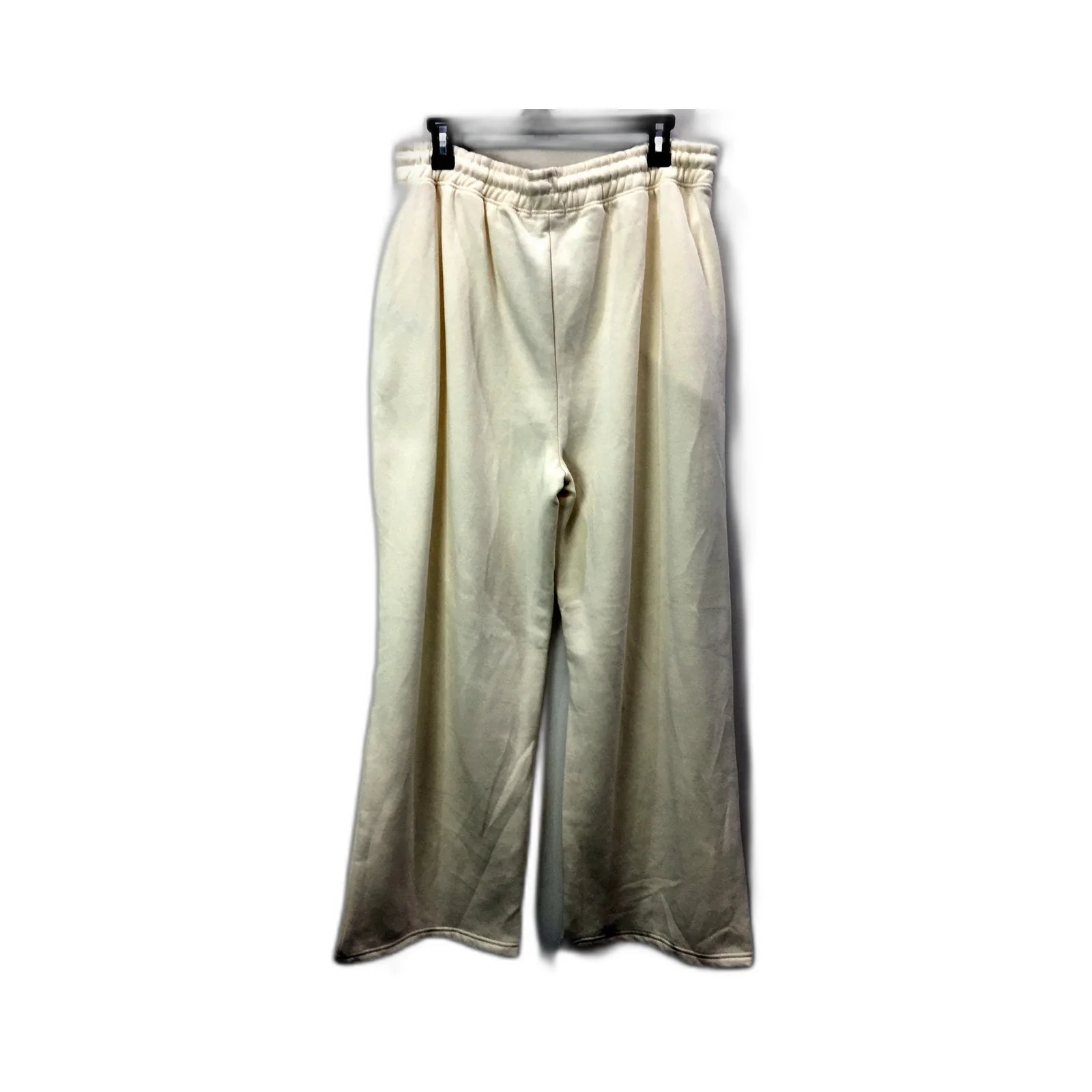 Dorothy Perkins Womens Straight Leg Jogger Pants Casual Cotton Ivory Size L NEW - Image 2