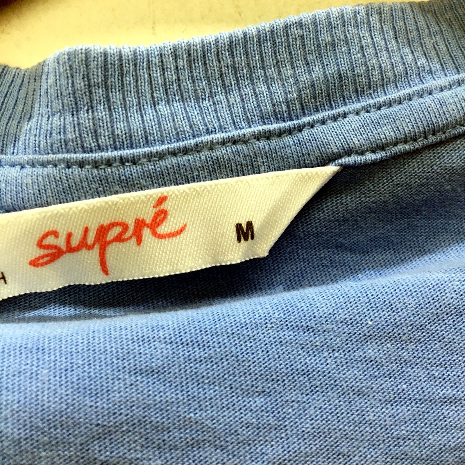 Supre Womens Cropped Sweatshirt Soft Comfortable Cotton Blend Blue Size Medium - Image 3
