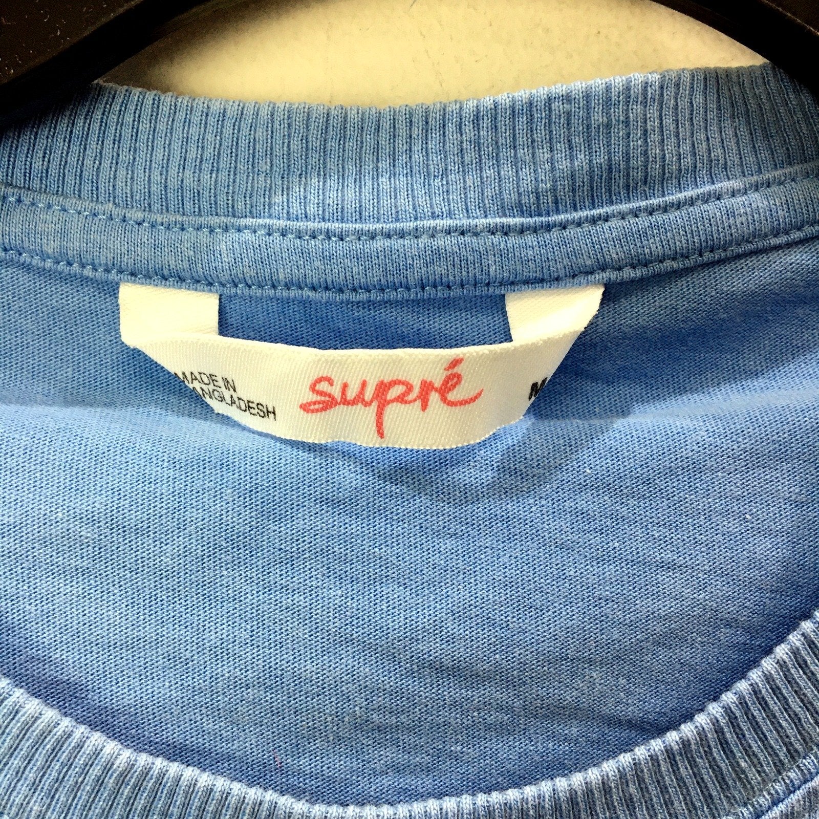 Supre Womens Cropped Sweatshirt Soft Comfortable Cotton Blend Blue Size Medium - Image 4
