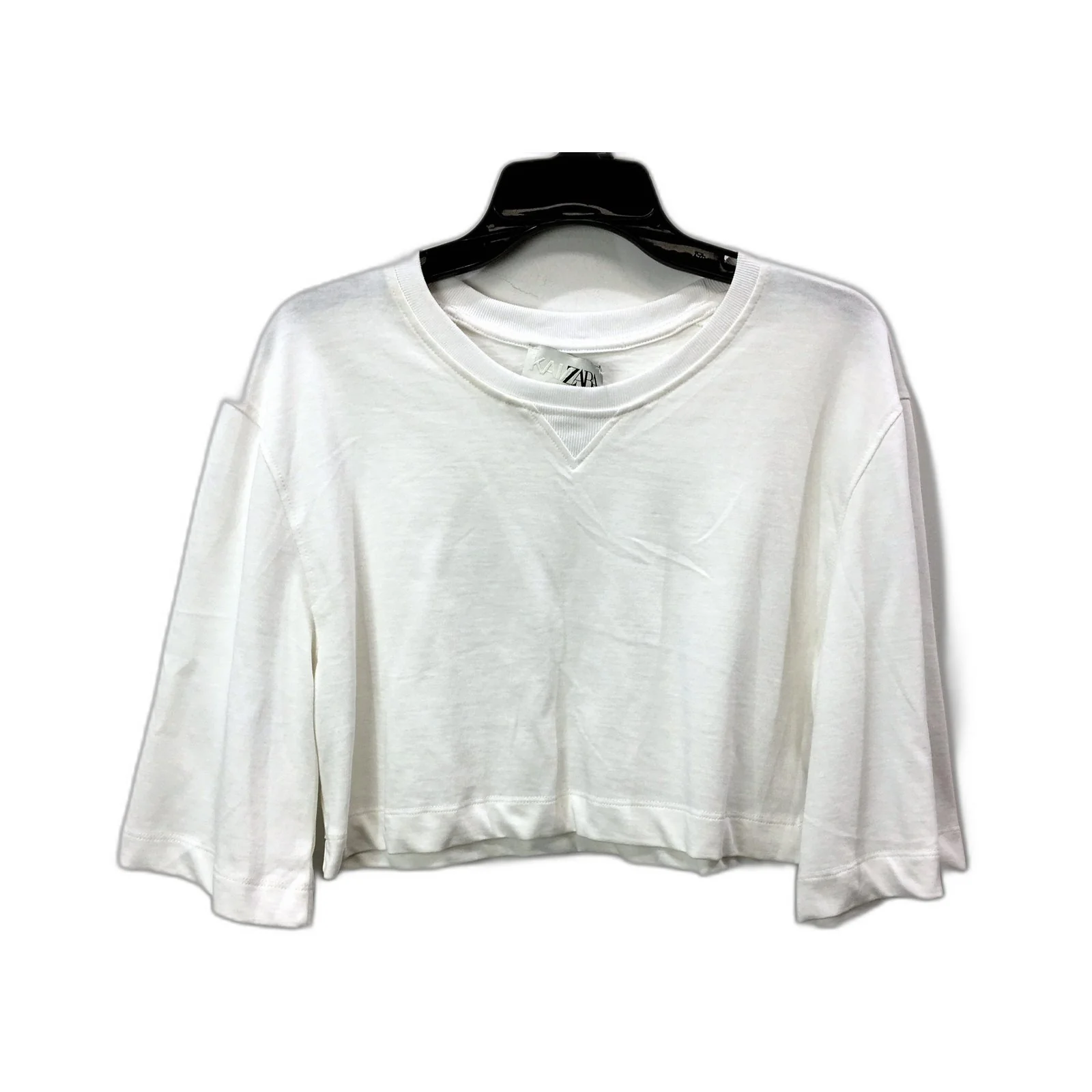 Womens Zara Cropped Sweatshirt - Soft, Comfortable, White, Small