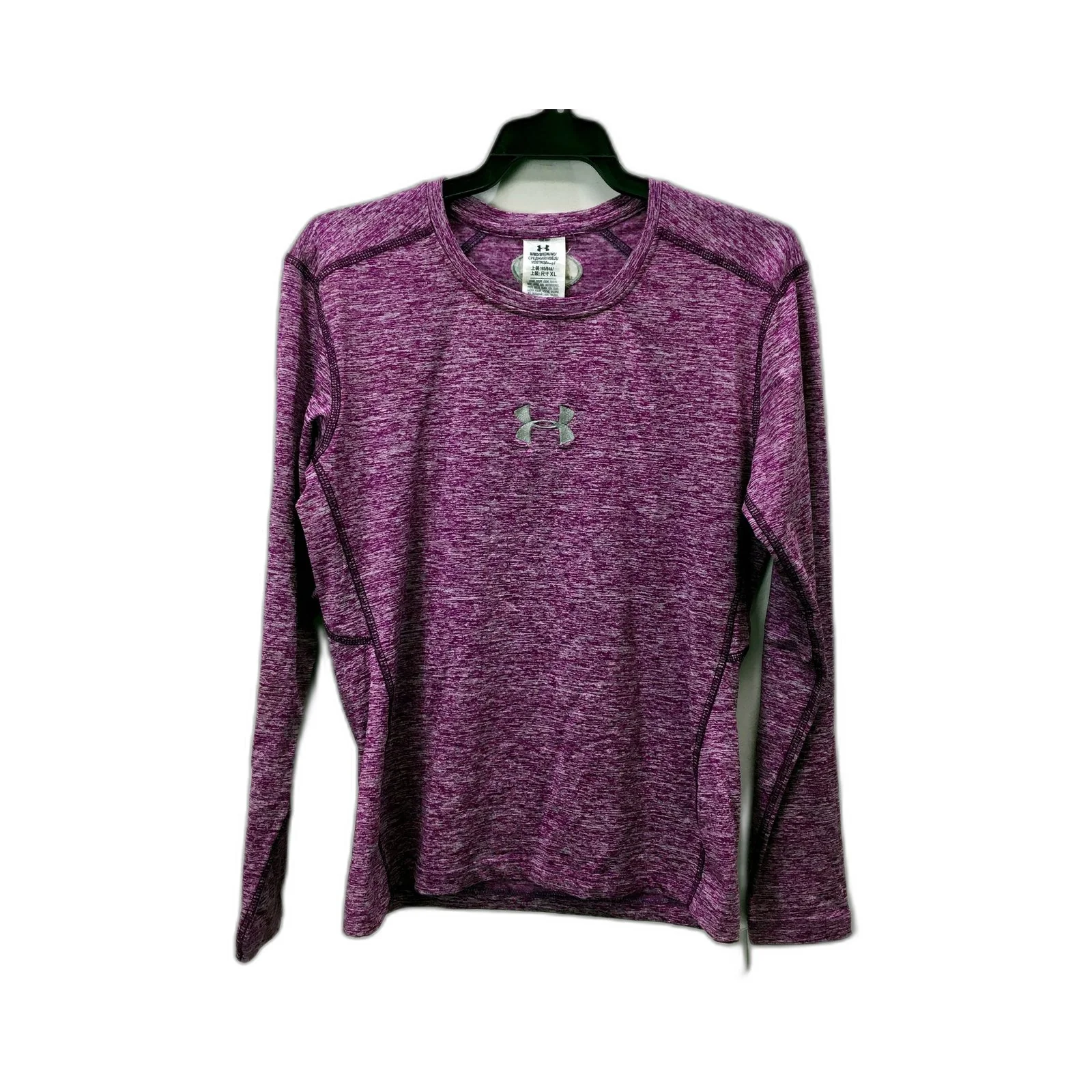 Under Armour Womens Pullover Sweatshirt Purple Moisture Wicking Size Medium