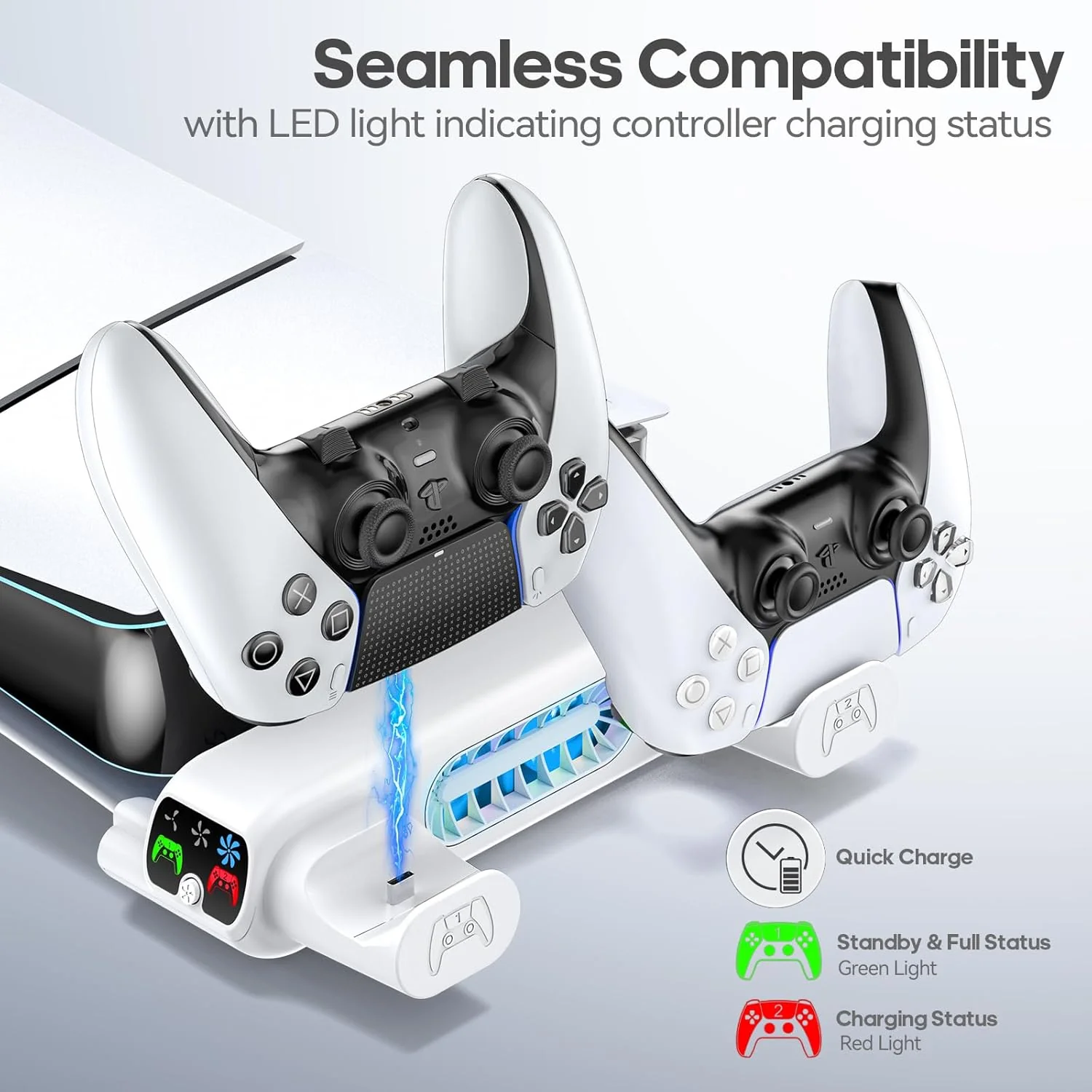 PS5 Horizontal Cooling Stand Station Compatible with PlayStation 5 Pro/S DEMO - Image 3