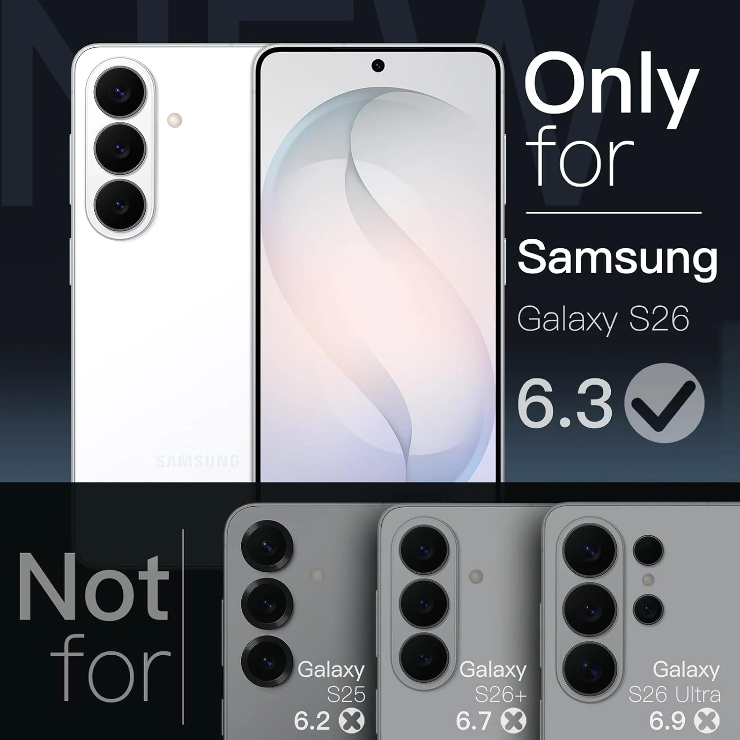 JETech Magnetic Slim Phone Case for Samsung Galaxy S26 Compatible with NEW - Image 2
