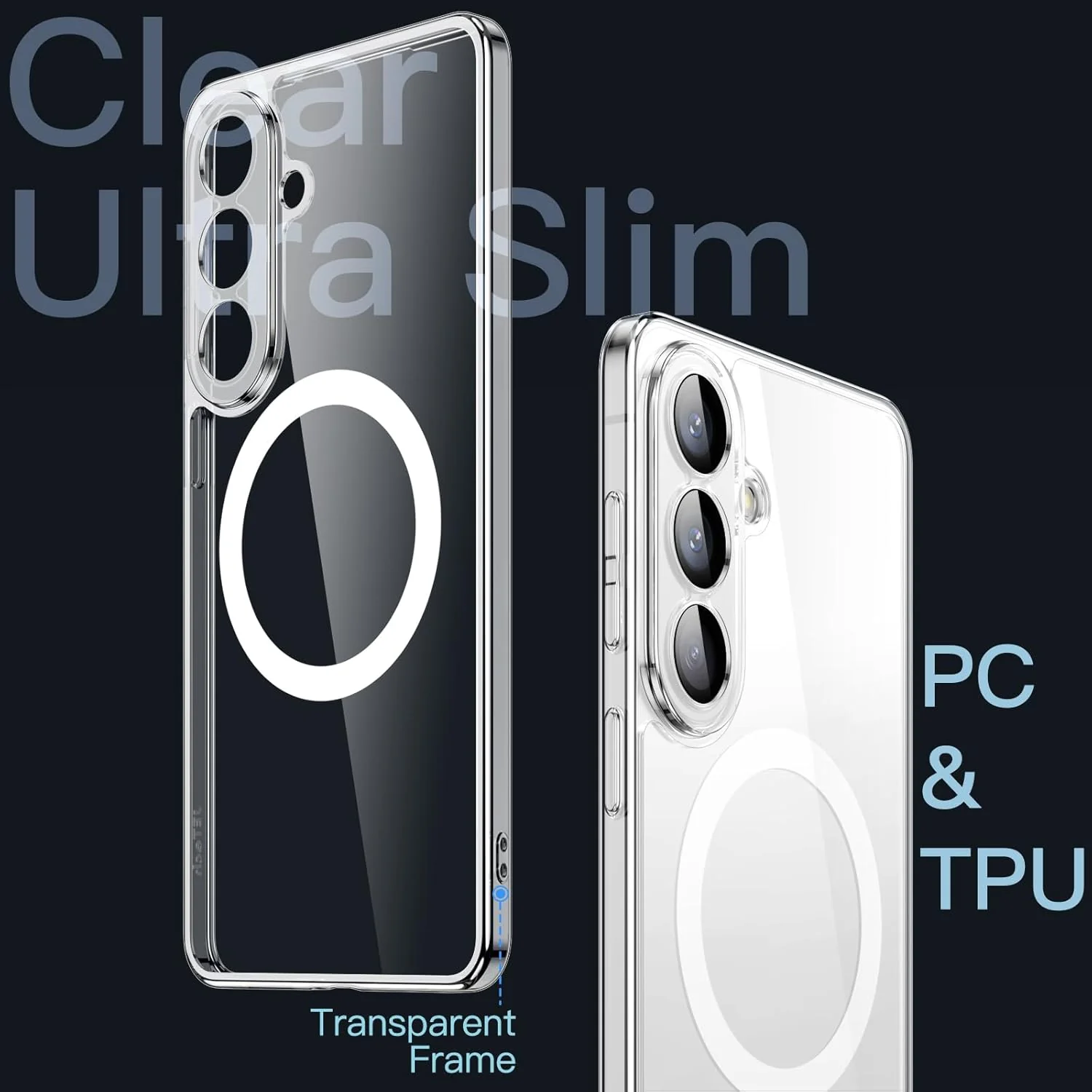 JETech Magnetic Slim Phone Case for Samsung Galaxy S26 Compatible with NEW - Image 3