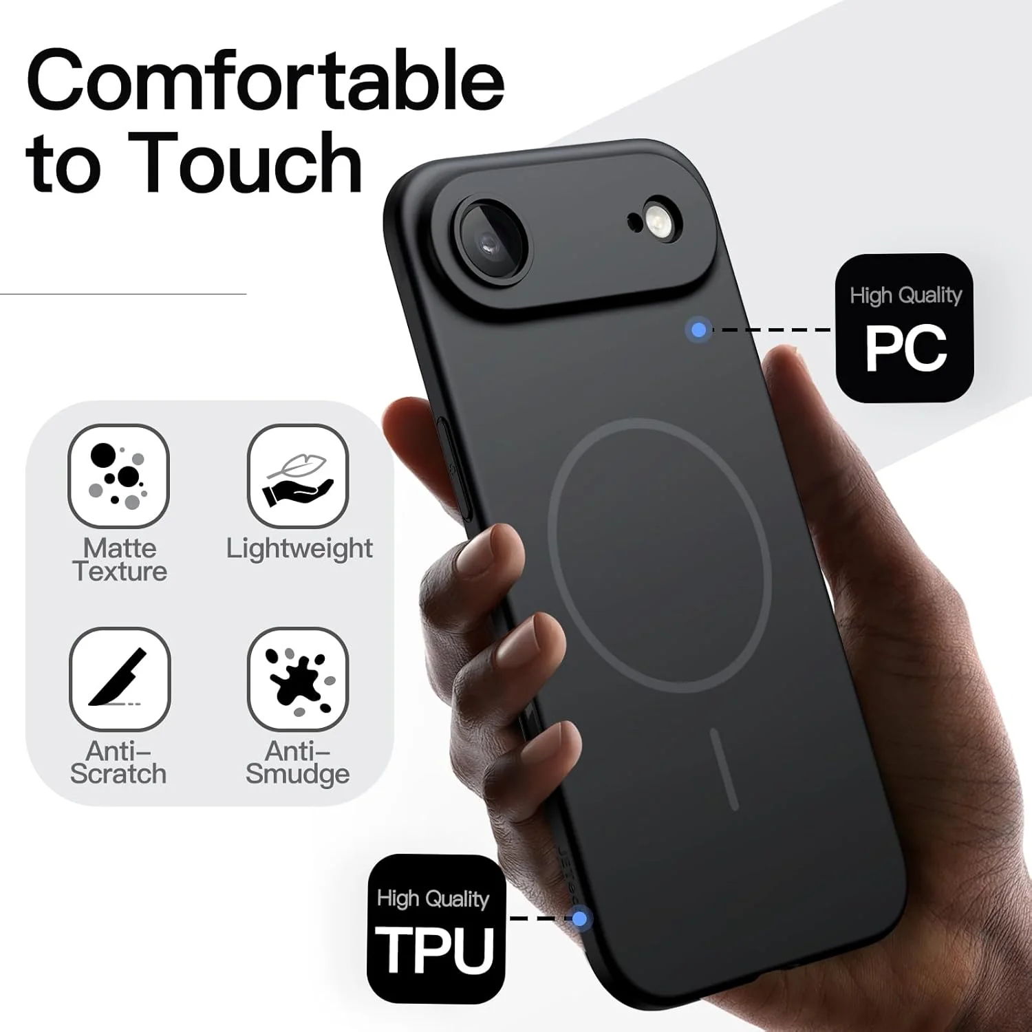 JETech Magnetic Slim Phone Case for iPhone Compatible with MagSafe NEW - Image 5