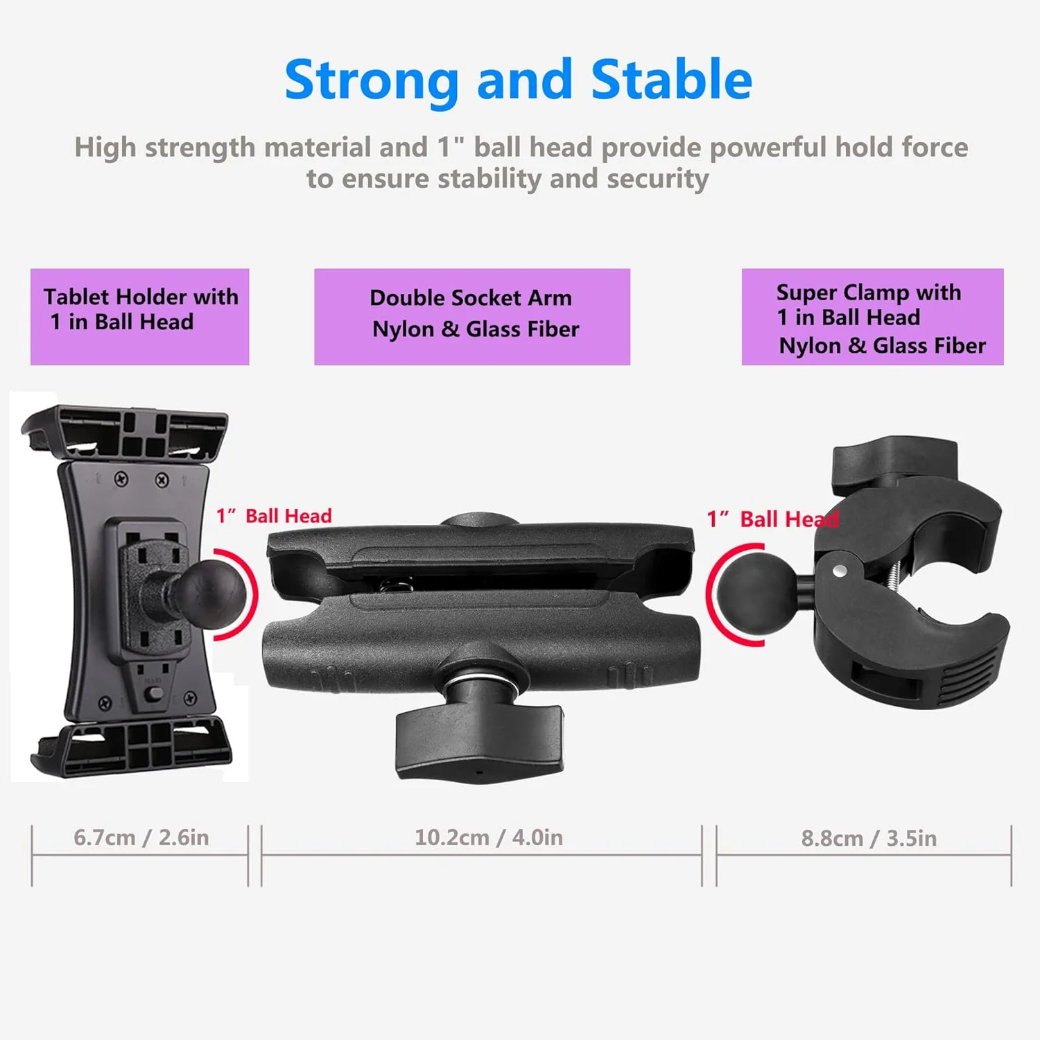 Peastrex Tablet Holder Clamp for Stationary Bike Handlebar Exercise Mount NEW - Image 5