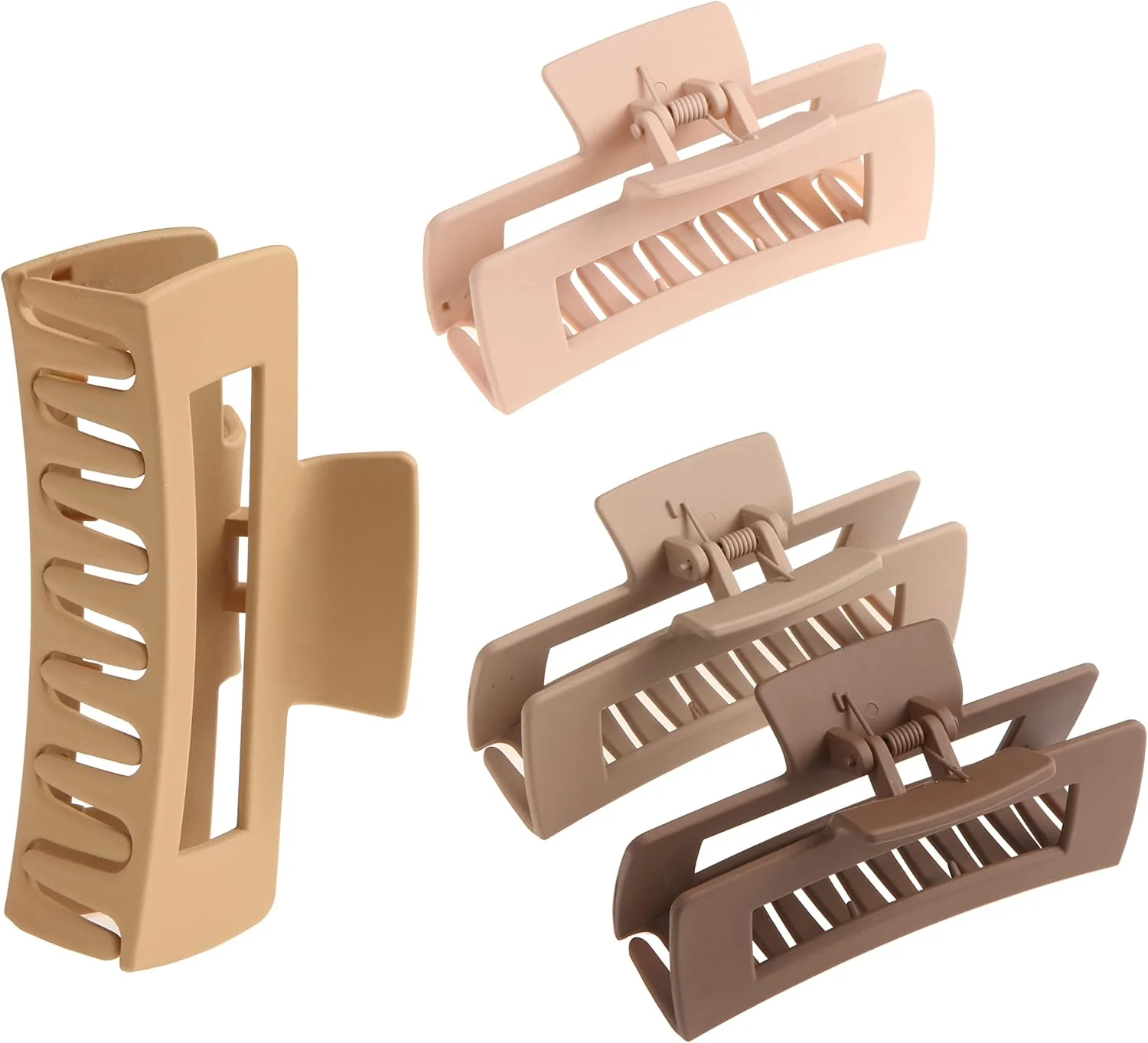 Large Claw Clips for Thick Hair Nonslip Big Accessories Brown & Black 4.4 NEW - Image 4