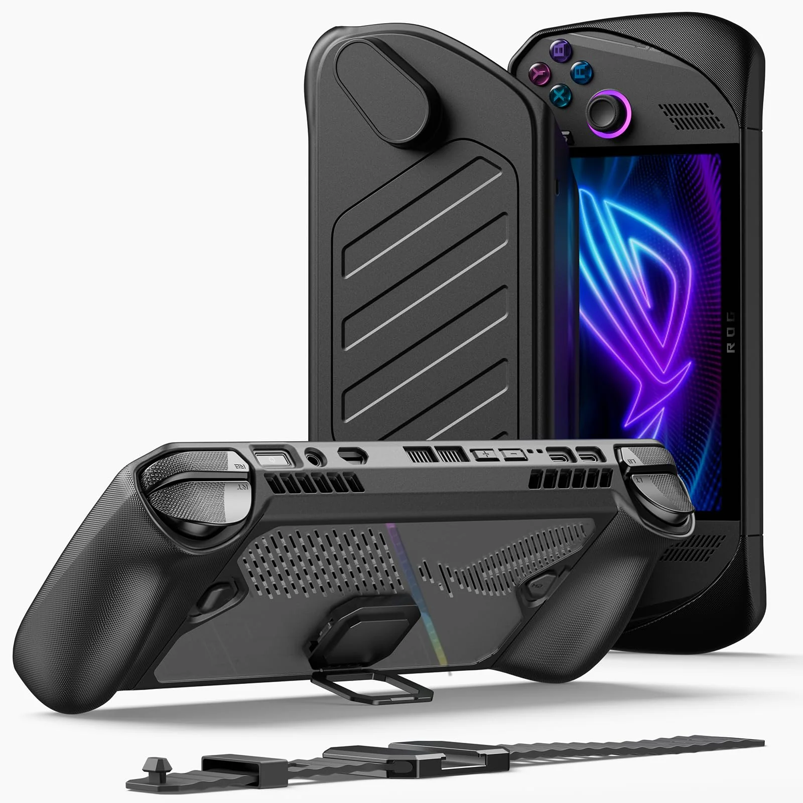 JSAUX Protective Case for ROG Ally X with Detachable Front Shell Metal NEW