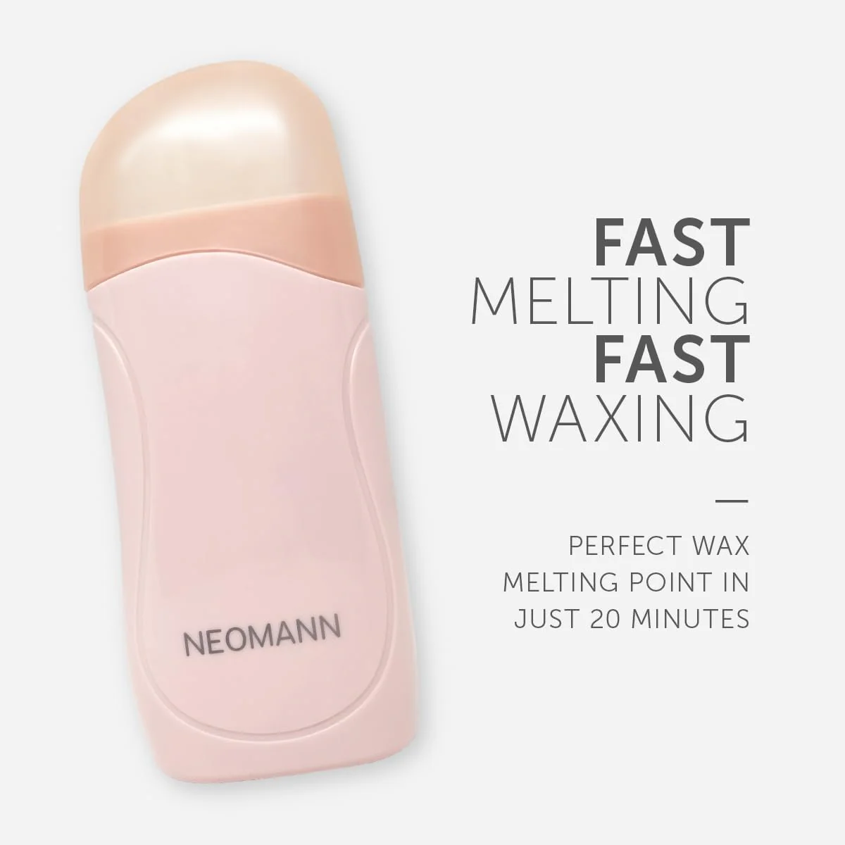 NEOMANN Roll-On Wax Hair Removal Kit with Cartridges and Strips Rose Honey DEMO - Image 5