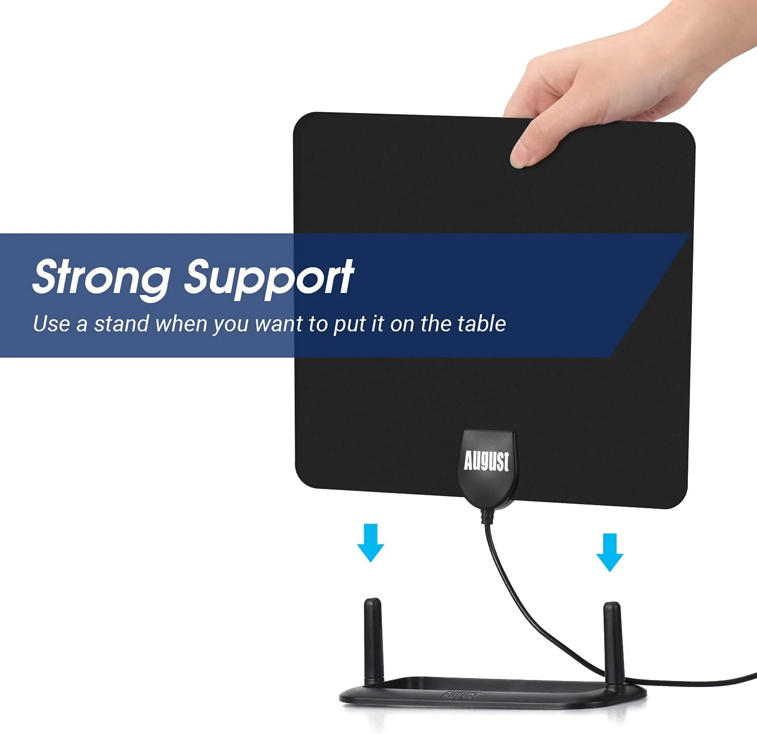 August Indoor Aerial for Freeview TV Digital Portable Television Antenna NEW - Image 5