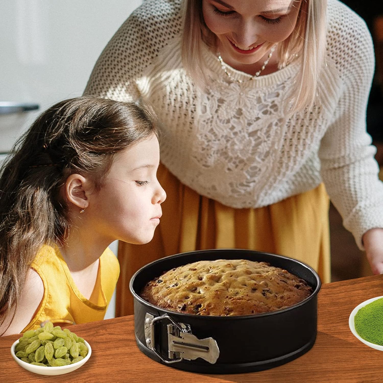 Yuroochii 3-Piece Springform Cake Pan Set Nonstick Baking Pans NEW - Image 2