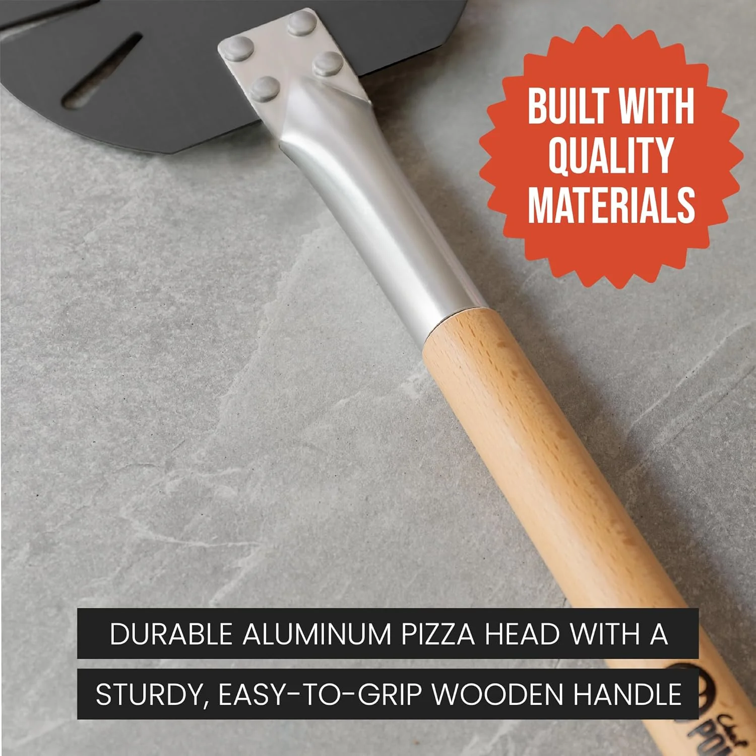 Chef Pomodoro Peelers Aluminum Pizza Peel with Detachable Handle - Peeler NEW - Image 7