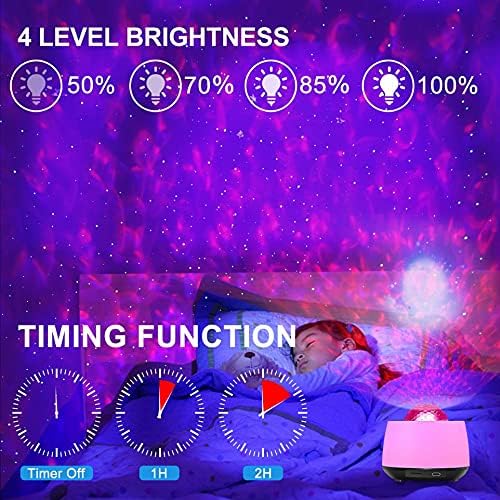 GSmade Decorative Lighting Projector with Night Light Moon and Nebula Effect NEW - Image 4