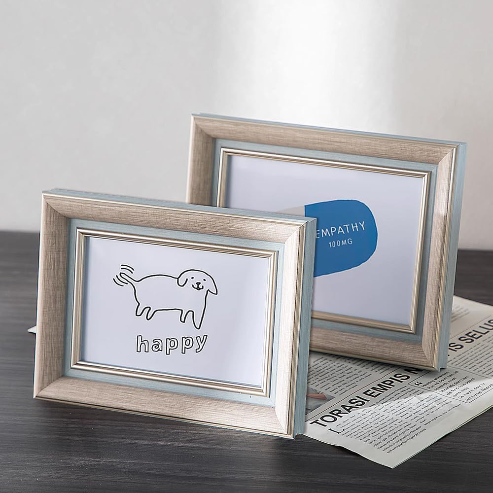 FALAZAR A4 Flax Blue Picture Frames Wall & Tabletop Decor for Photos 2 Pack NEW - Image 7