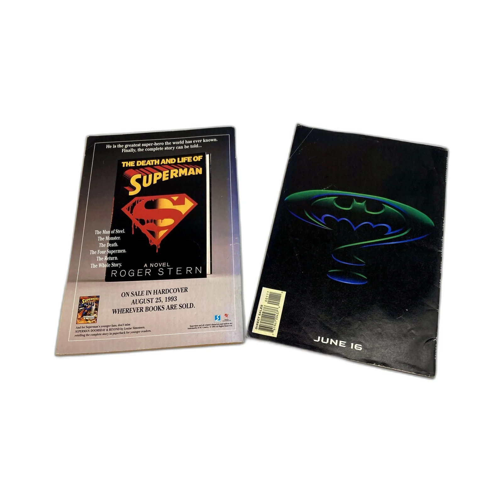 VINTAGE DC Comics Batman Forever Comic Book Collectible 1995 & 1993 - Image 8