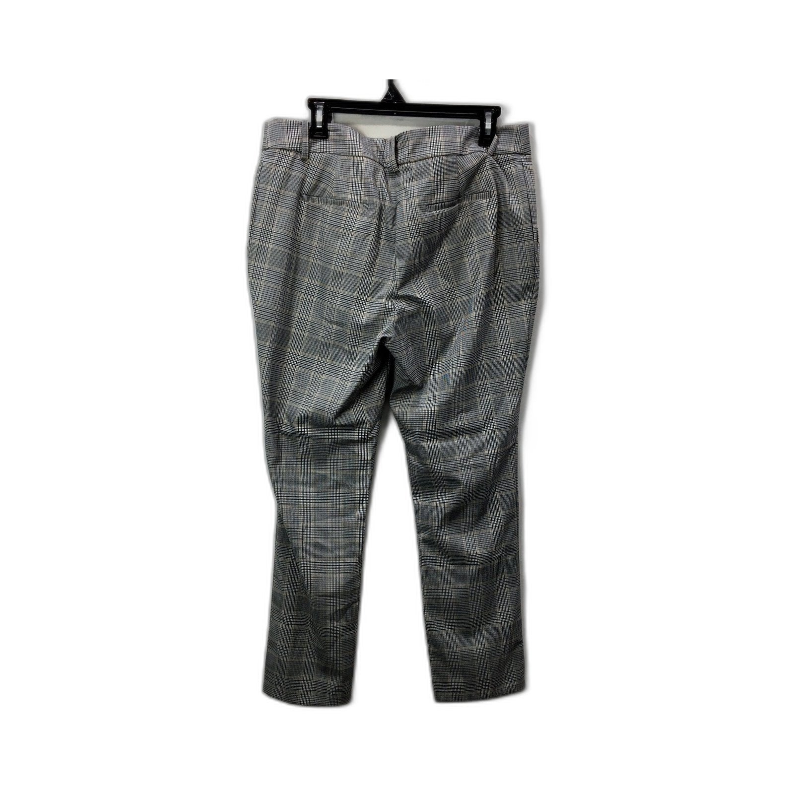 Forever Slim Fit Pants Womens New Slim Fit Grey Camel Check Pants Size 14 NEW