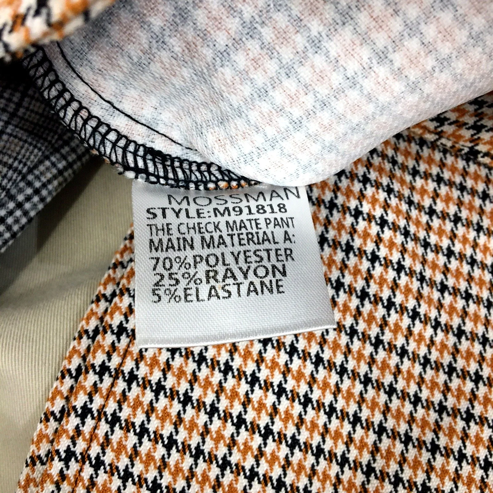 Mossman Womens Check Mate Pant Houndstooth Pattern Multi Color Size AU 6 NEW - Image 5