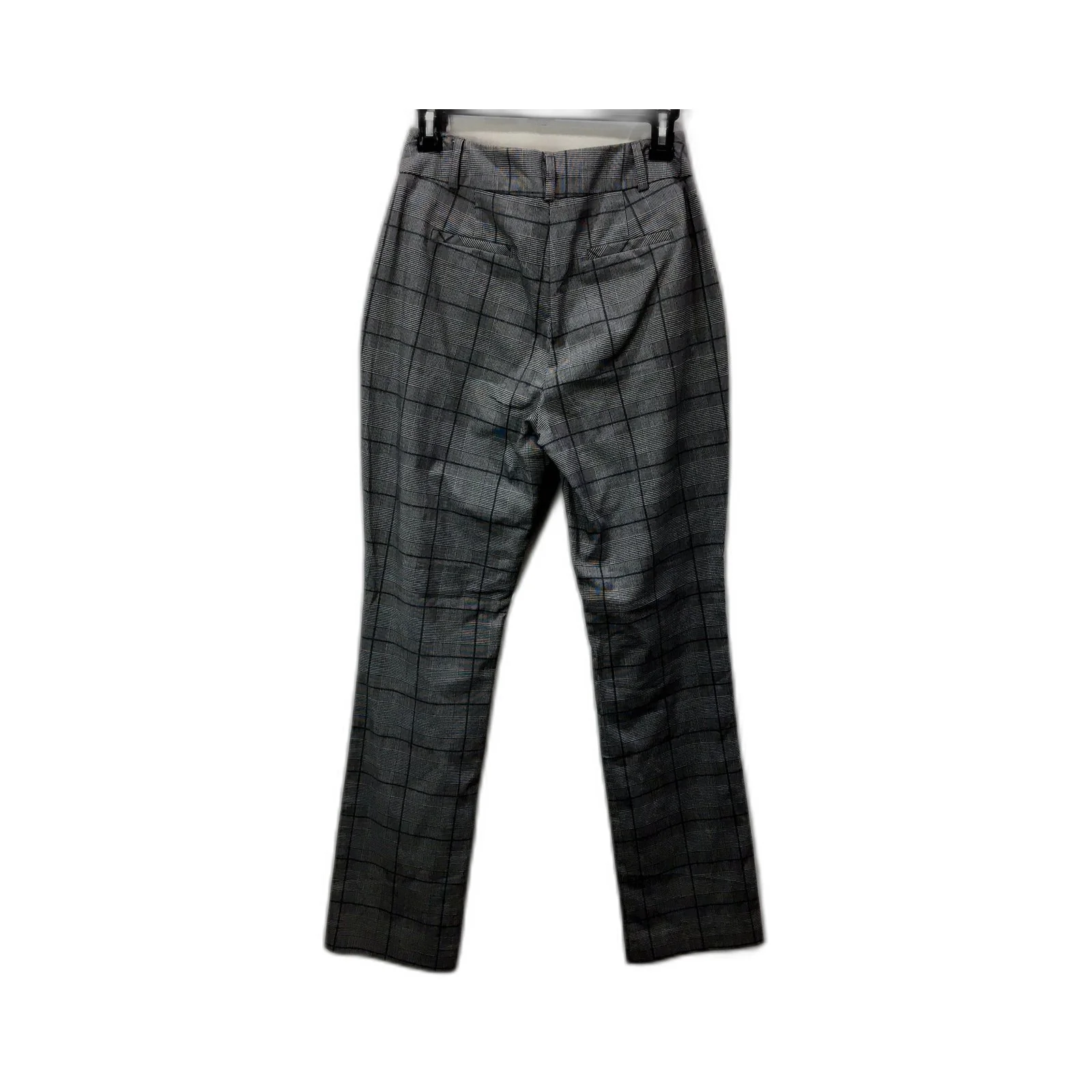 Tokito Womens Gray Plaid Trousers - Comfortable Fit Size 8 - Image 2
