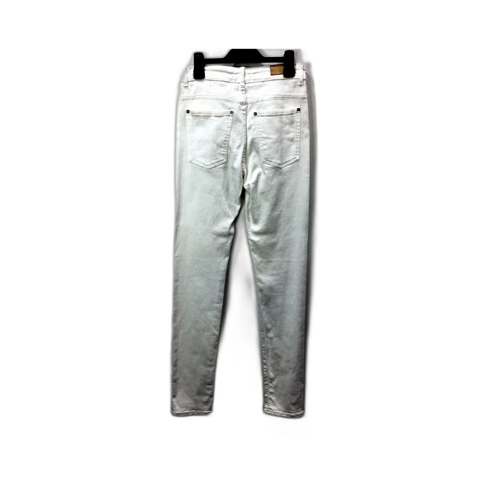 American Vintage Skinny Jeans Womens High Waisted Skinny White Jeans Size 28 - Image 2