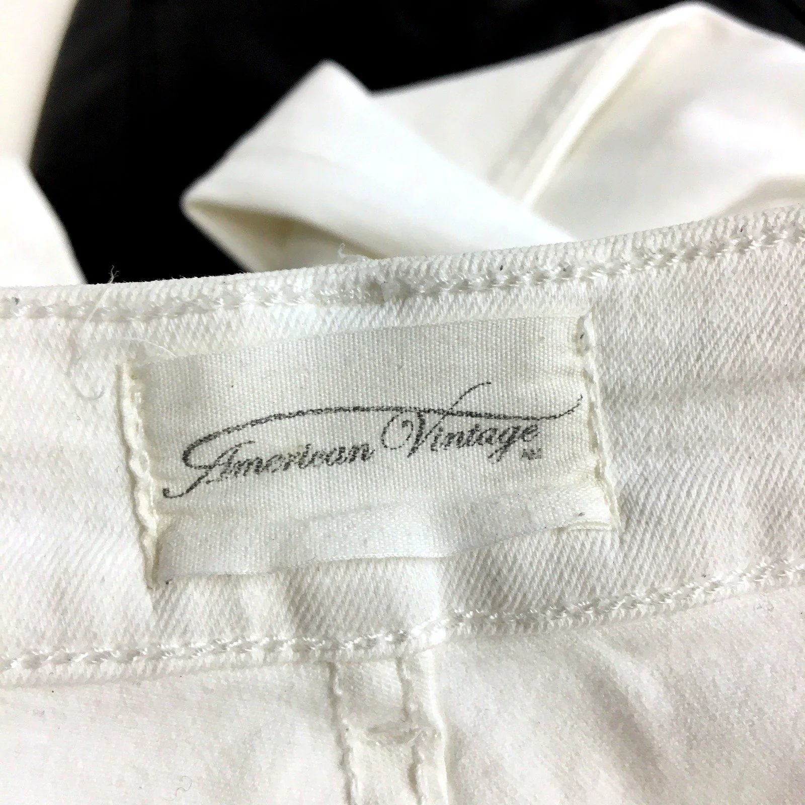 American Vintage Skinny Jeans Womens High Waisted Skinny White Jeans Size 28 - Image 3