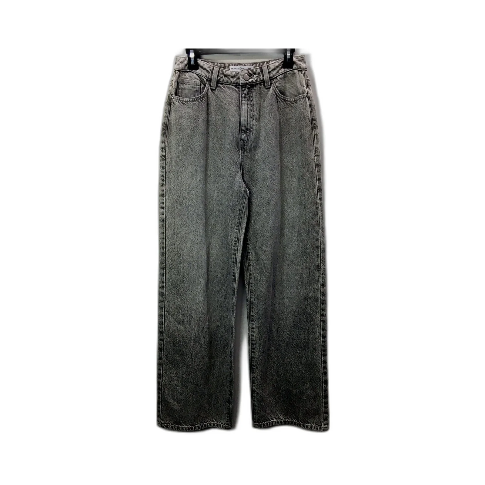 Pearl Wide Leg Jeans Unisex Global Wide Leg Gray Jeans for Small 29 Waist Size