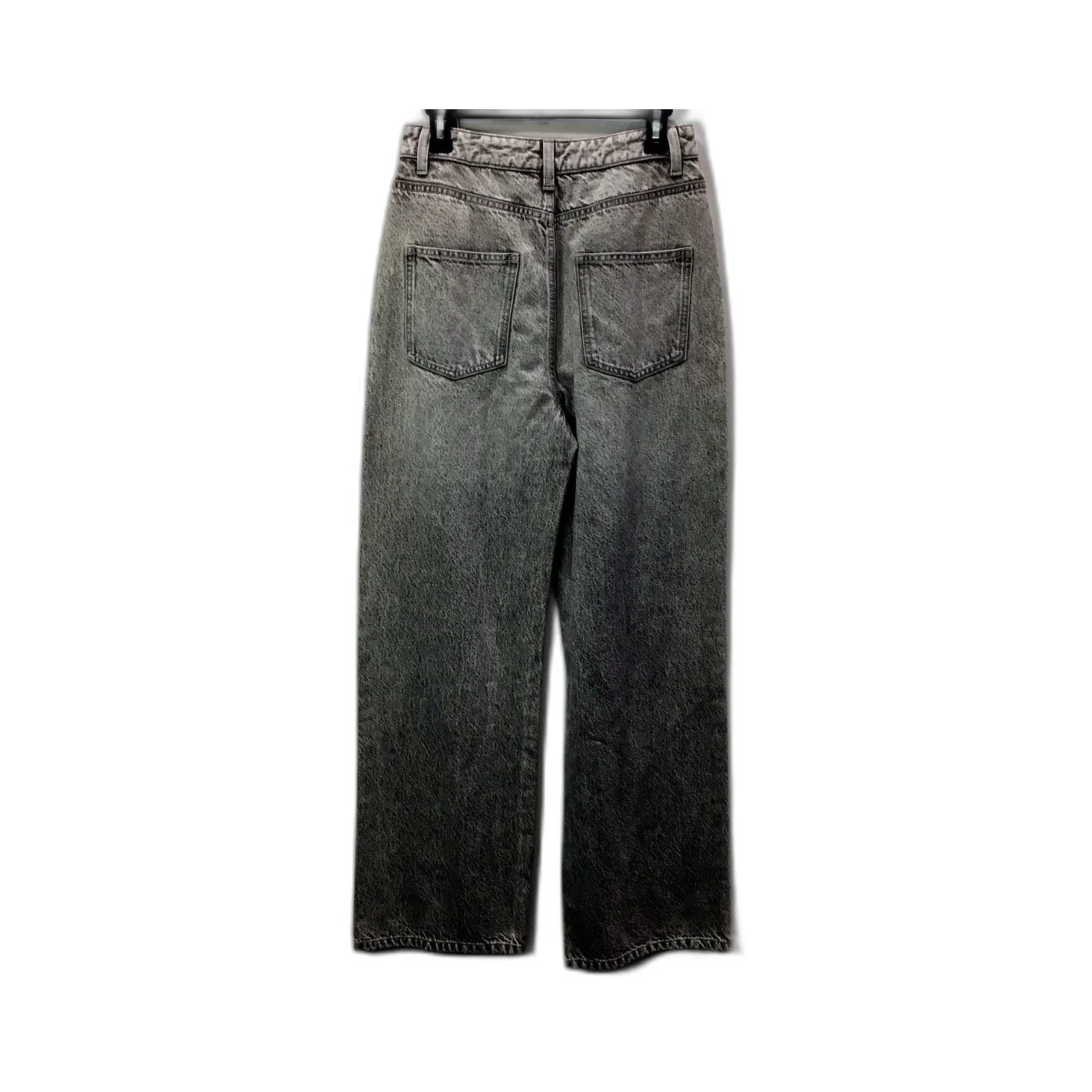 Pearl Wide Leg Jeans Unisex Global Wide Leg Gray Jeans for Small 29 Waist Size - Image 2