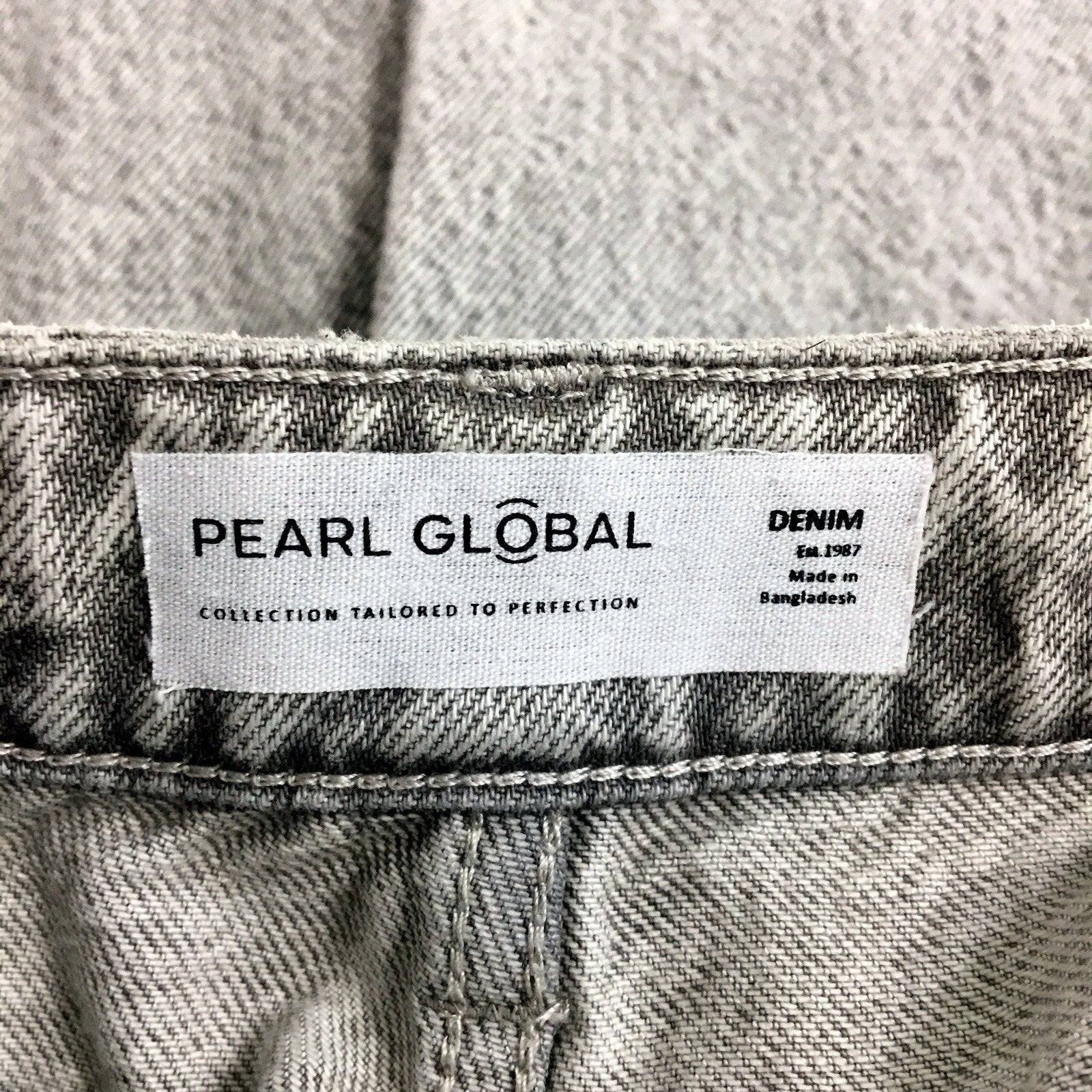 Pearl Wide Leg Jeans Unisex Global Wide Leg Gray Jeans for Small 29 Waist Size - Image 3