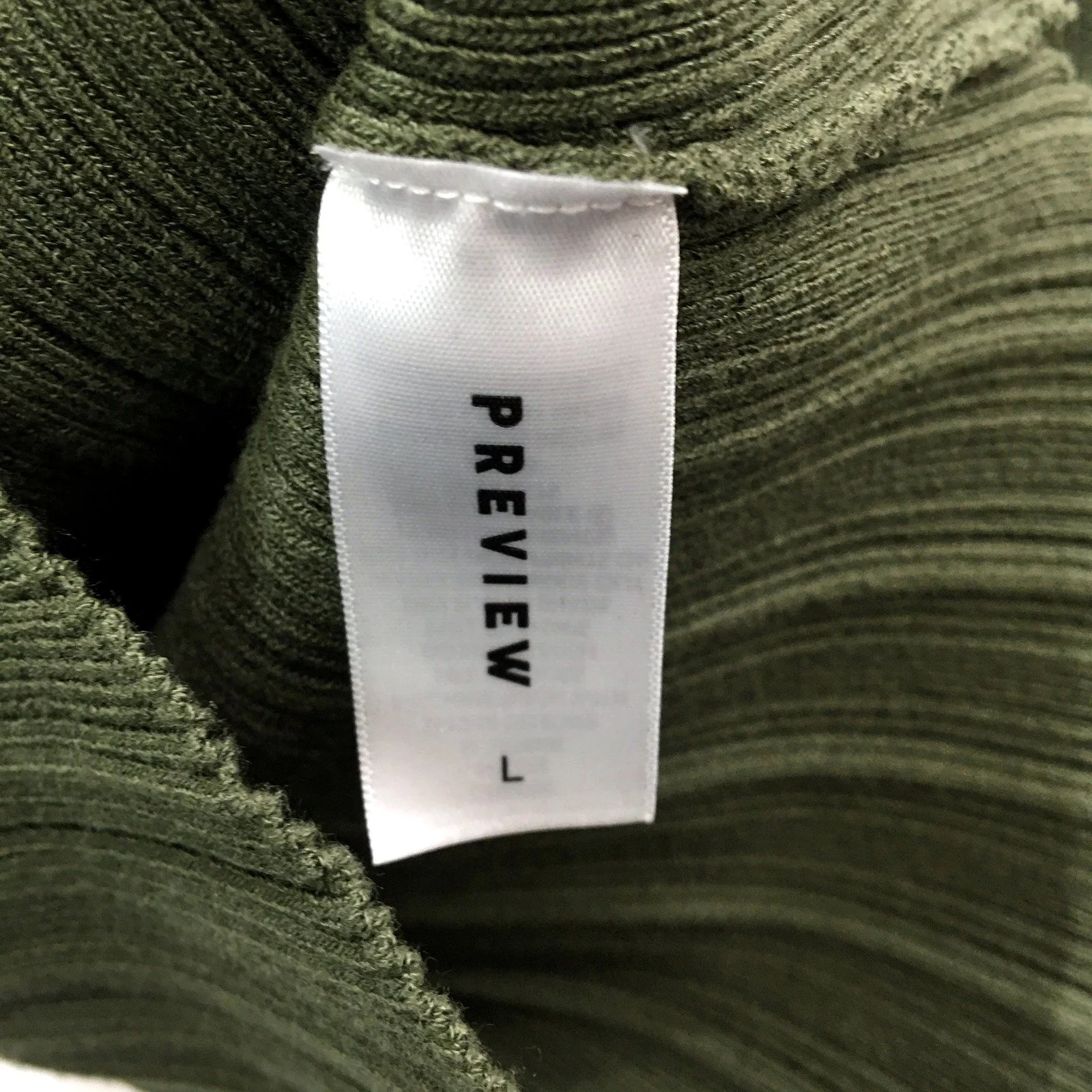 Preview Womens Pullover Tank Top Ribbed Knit Mock Neck Sz L NEW - Image 3