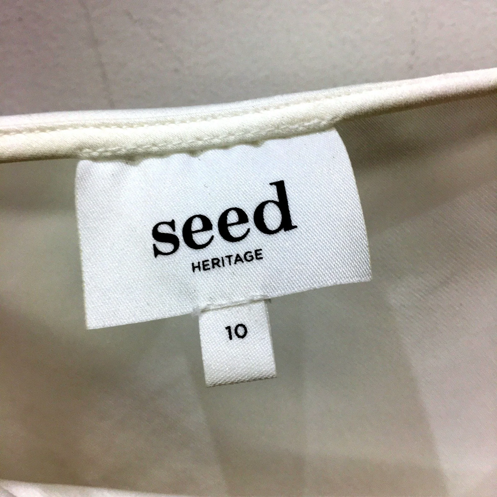 Seed Heritage Womens White Camisole Top - Size 10 NEW - Image 3