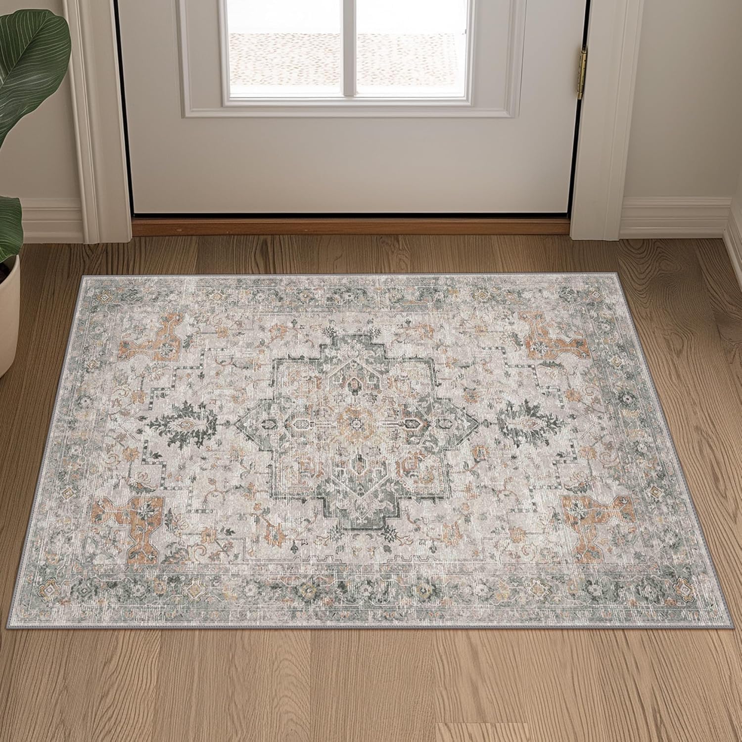 HAOLEYAO Area Rugs for Living Room Vintage Taupe Rug 60 x 90 cm NEW - Image 3