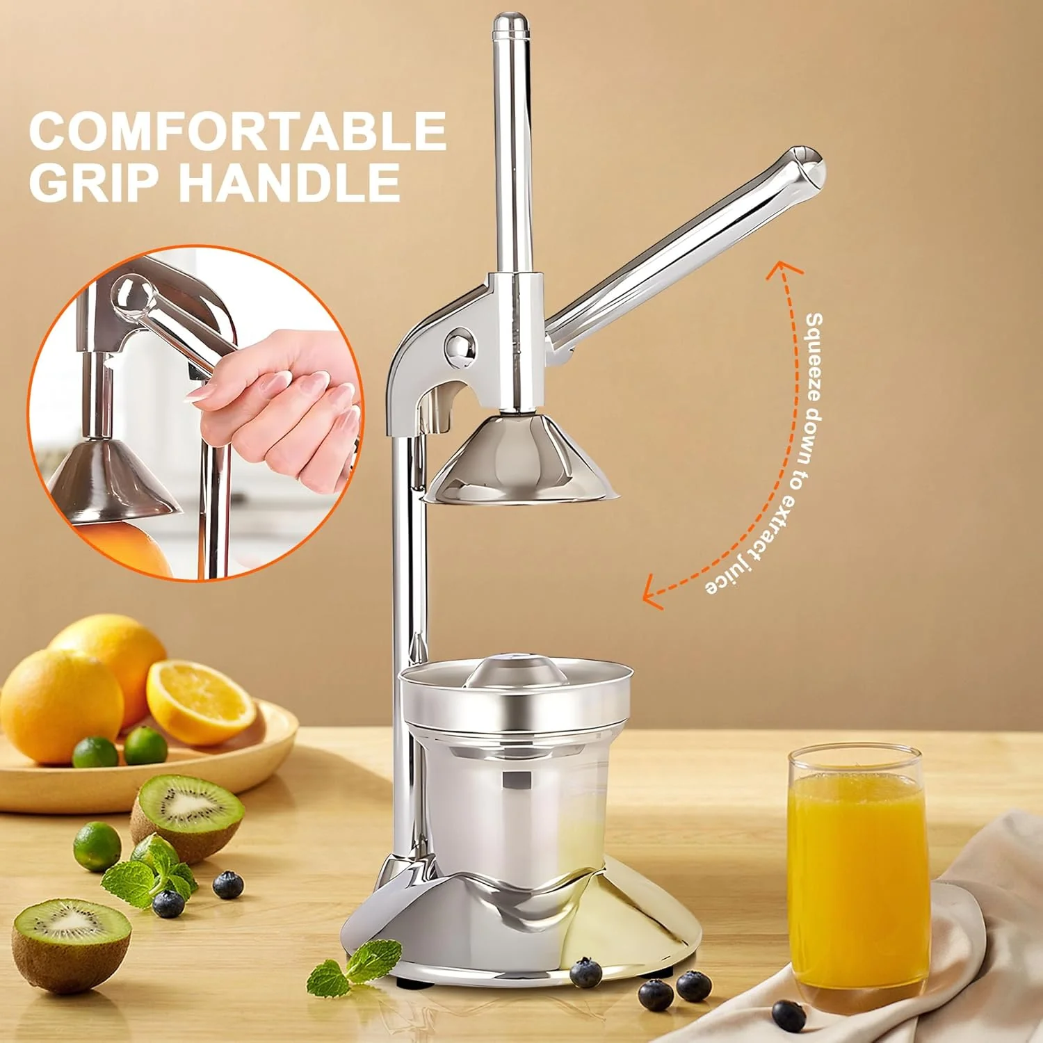 Aumerage Manual Manual Juicers Juicer Hand Press Juice Presser Easy to Clean - Image 3