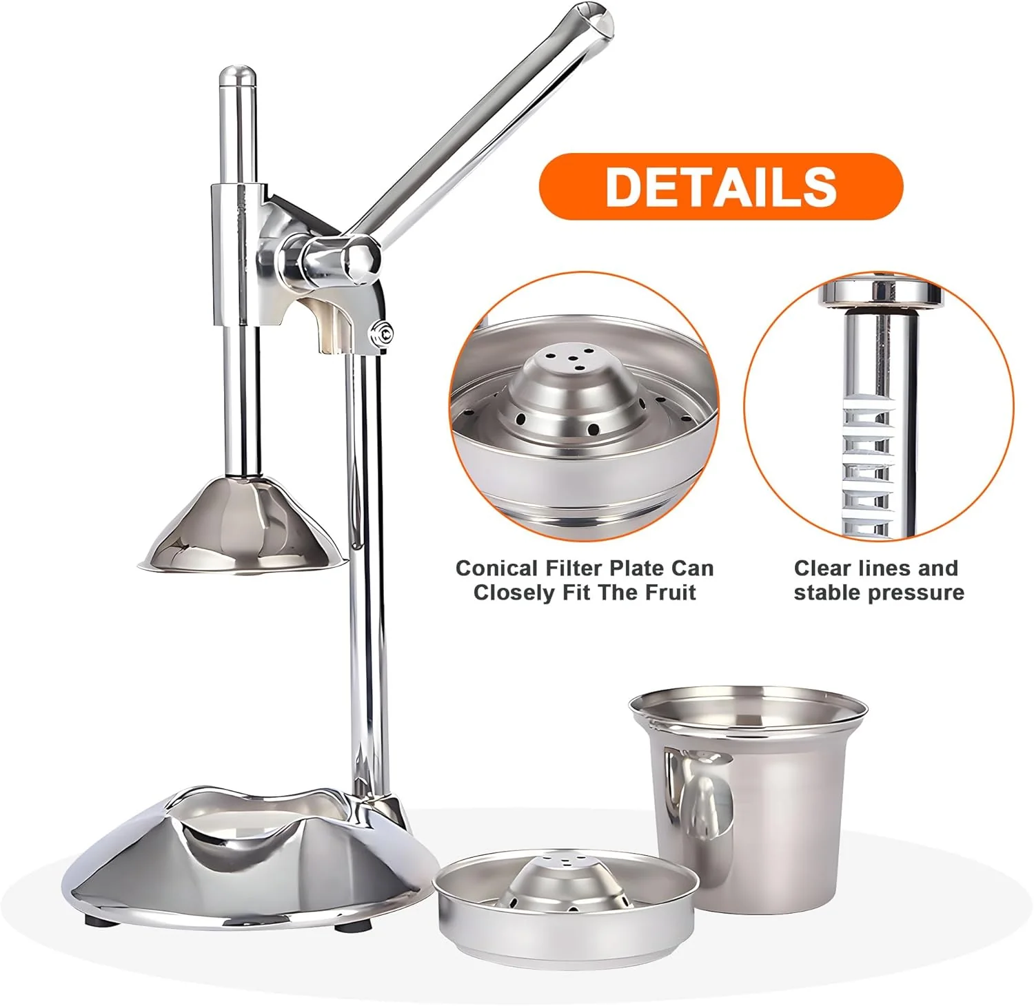Aumerage Manual Manual Juicers Juicer Hand Press Juice Presser Easy to Clean - Image 6
